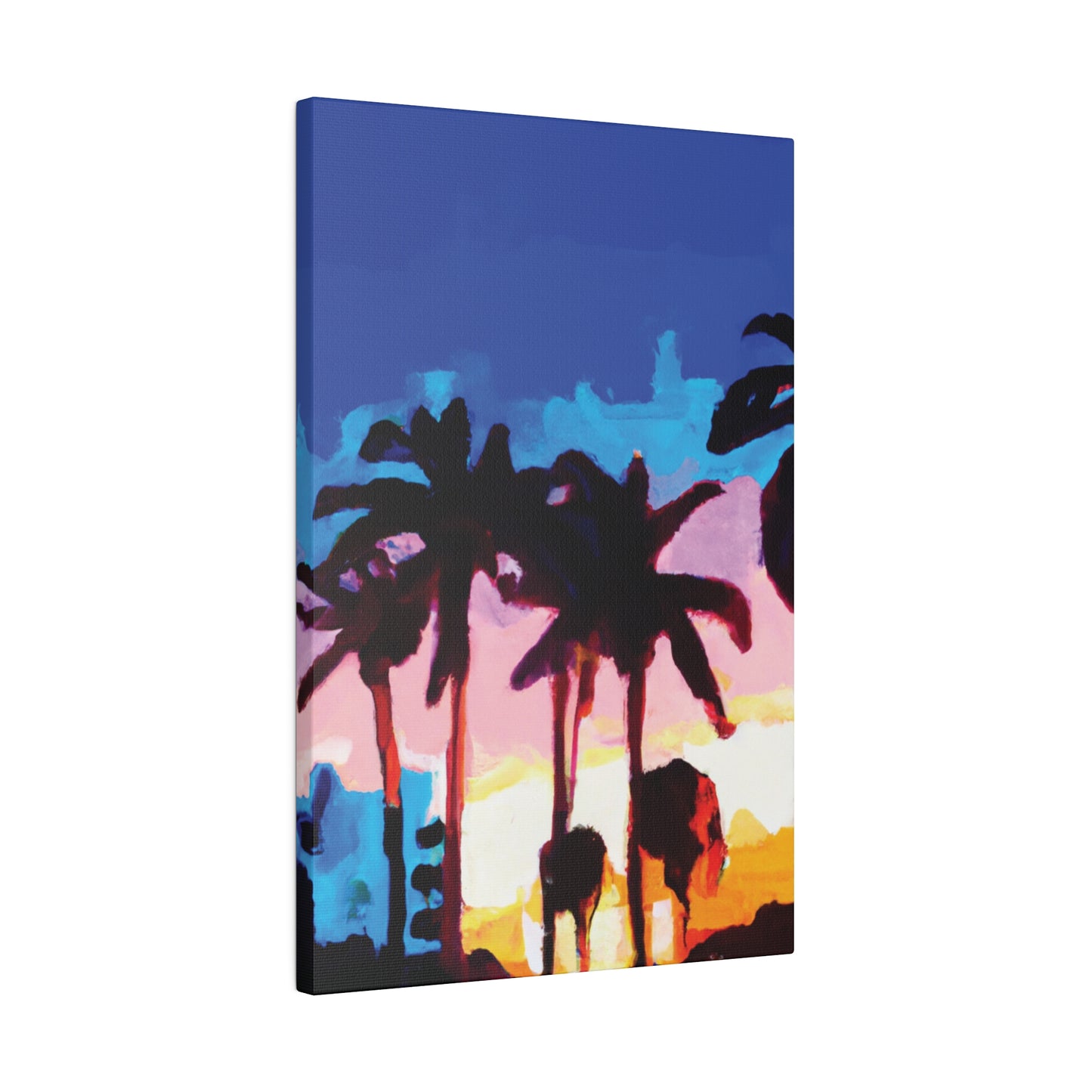 9453C - Miami Beach Sunset Painting Print | Miami | Beach | Sunset | Poster | Home Decor | Wall Art | Canvas