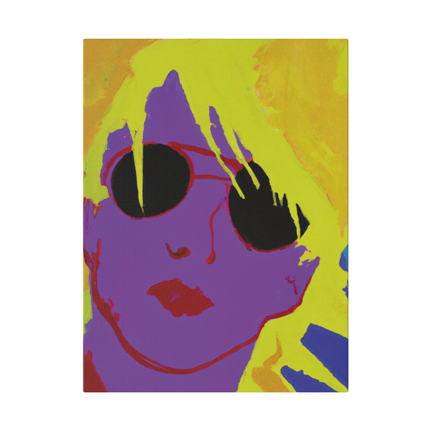 3022A - Rockstar Painting Print | Face | Abstract | Poster | Home Decor | Wall Art | Music Art | Canvas
