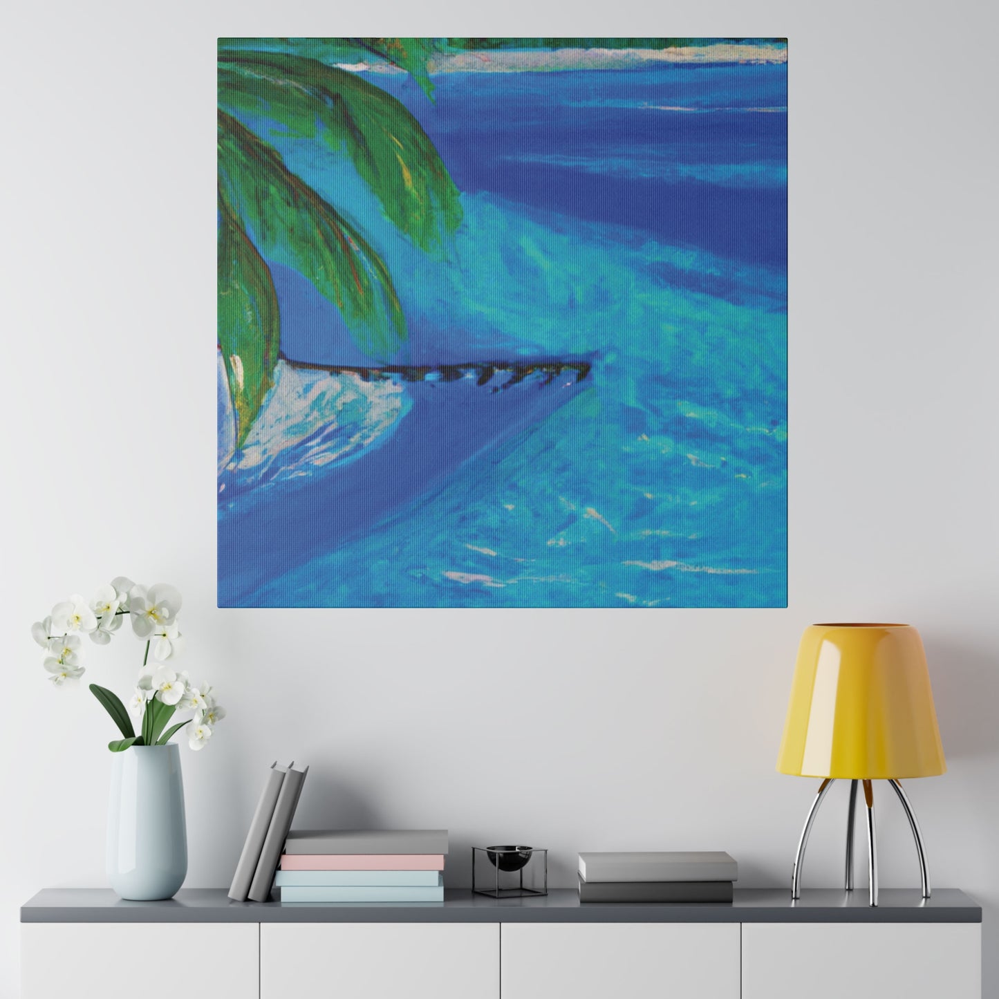 3145T - Bahamas Ocean Painting Print | Bahamas | Ocean | Beach | Poster | Home Decor | Wall Art | Canvas