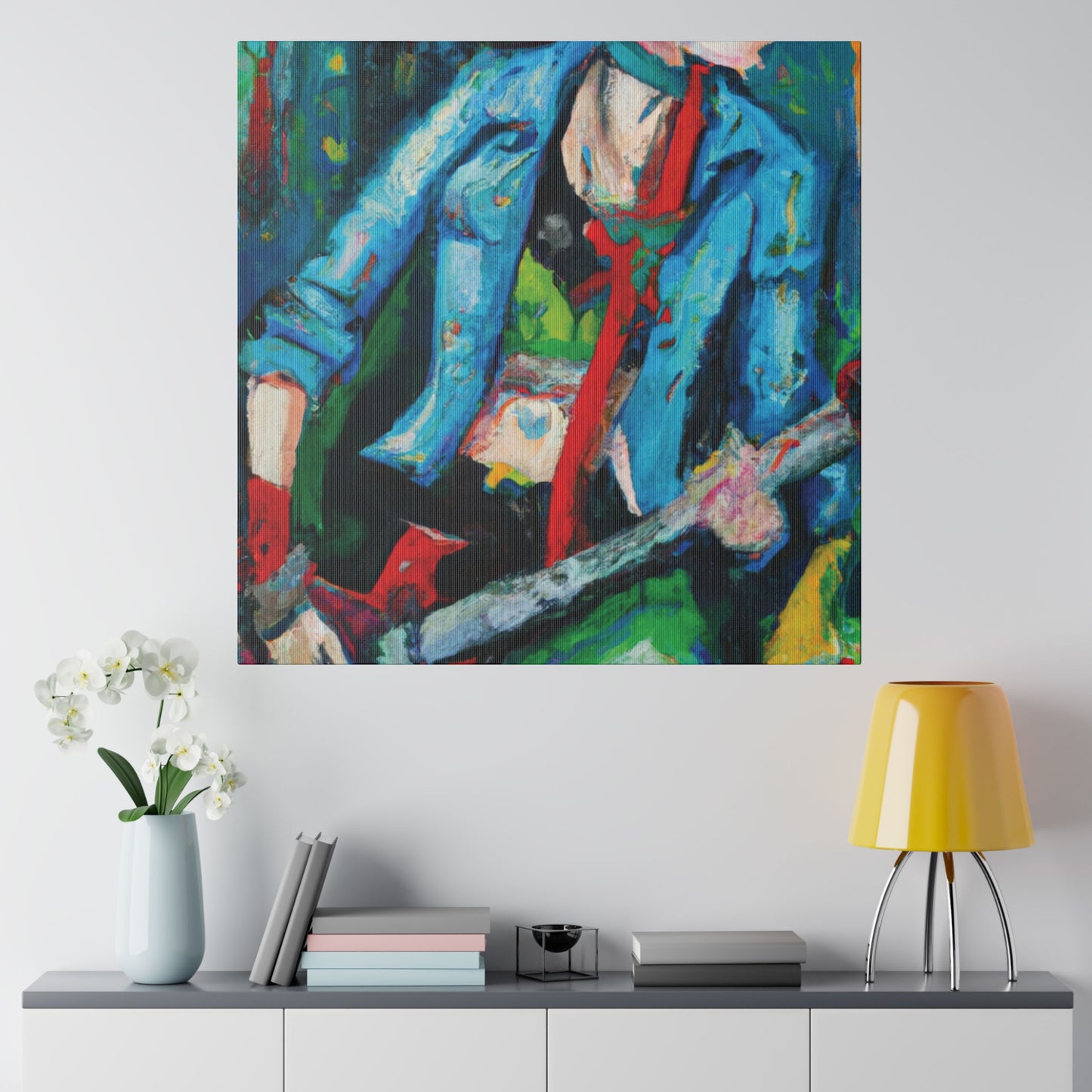 6775F - Rockstar Oil Painting Style Print | Poster | Home Decor | Wall Art | Music Art | Canvas