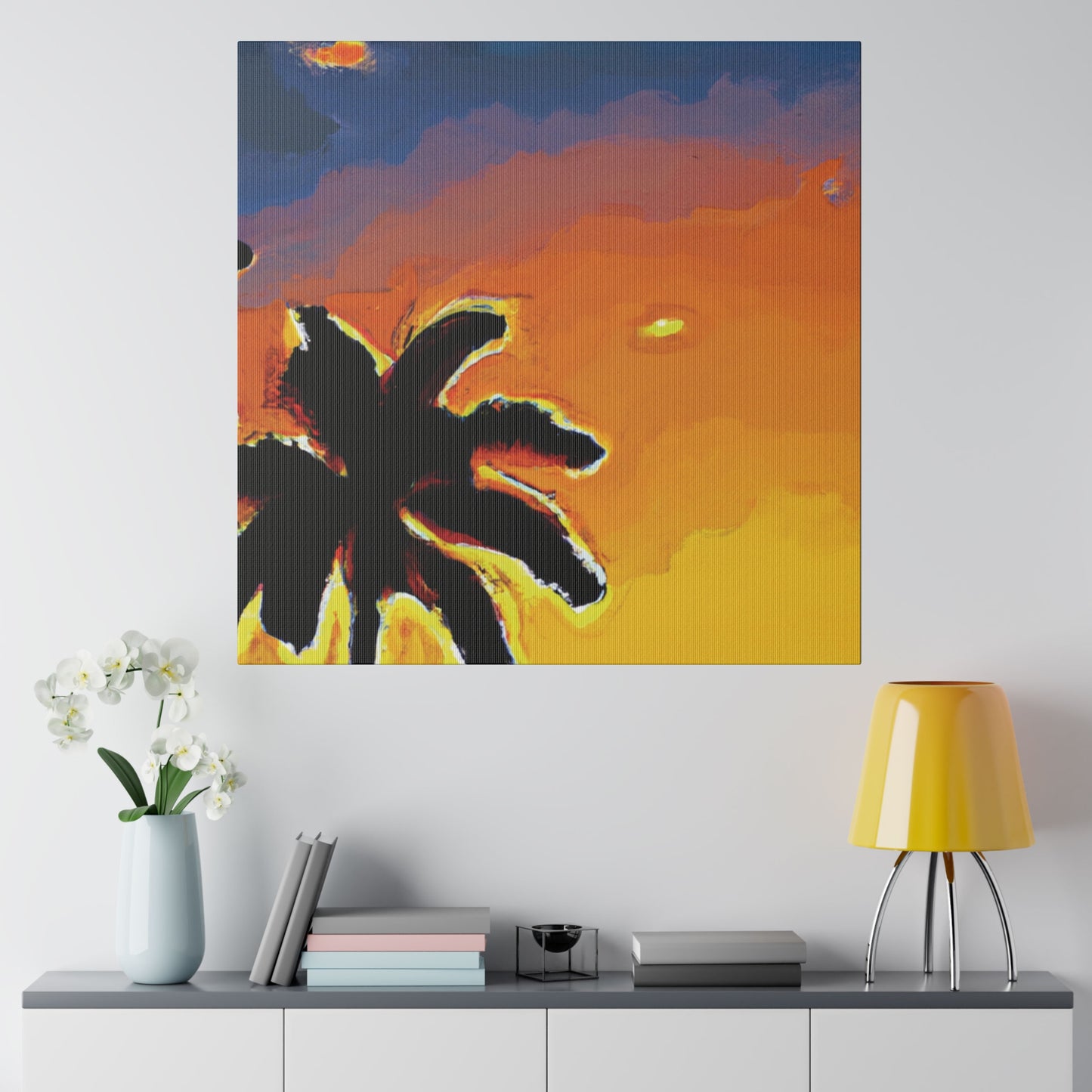 8720W - Miami Beach Sunset Painting Print | Miami | Beach | Sunset | Poster | Home Decor | Wall Art | Canvas