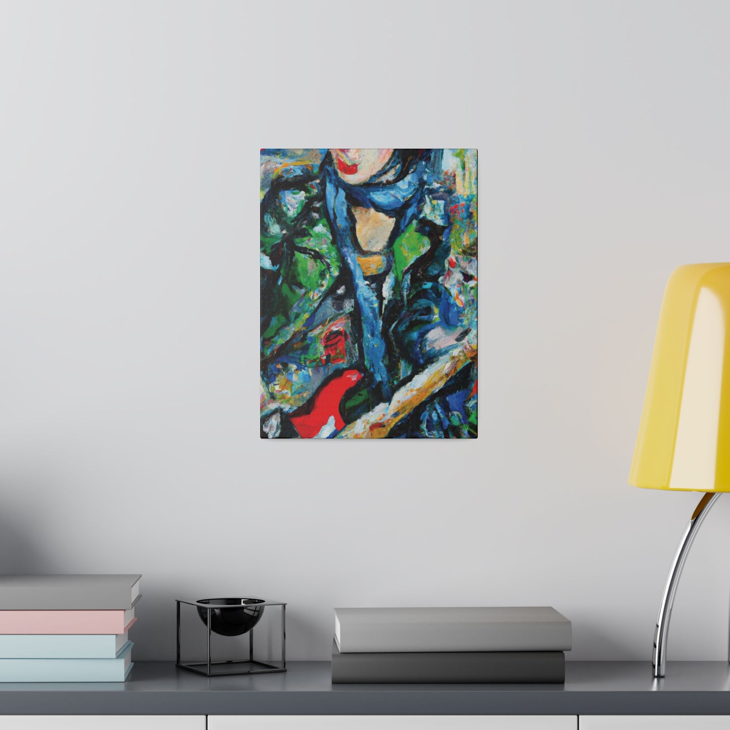 7452C - Rockstar Oil Painting Style Print | Poster | Home Decor | Wall Art | Music Art | Canvas