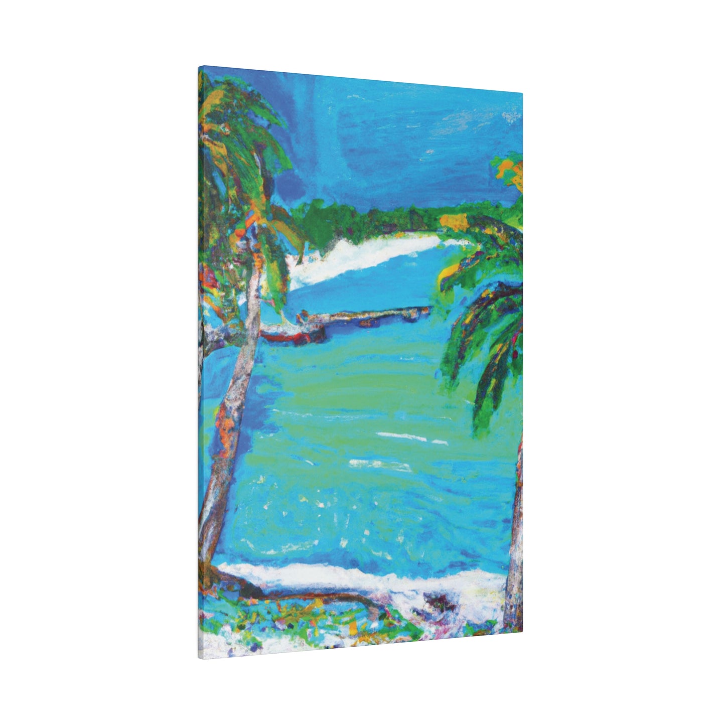 2499M - Bahamas Ocean Painting Print | Bahamas | Ocean | Beach | Poster | Home Decor | Wall Art | Canvas