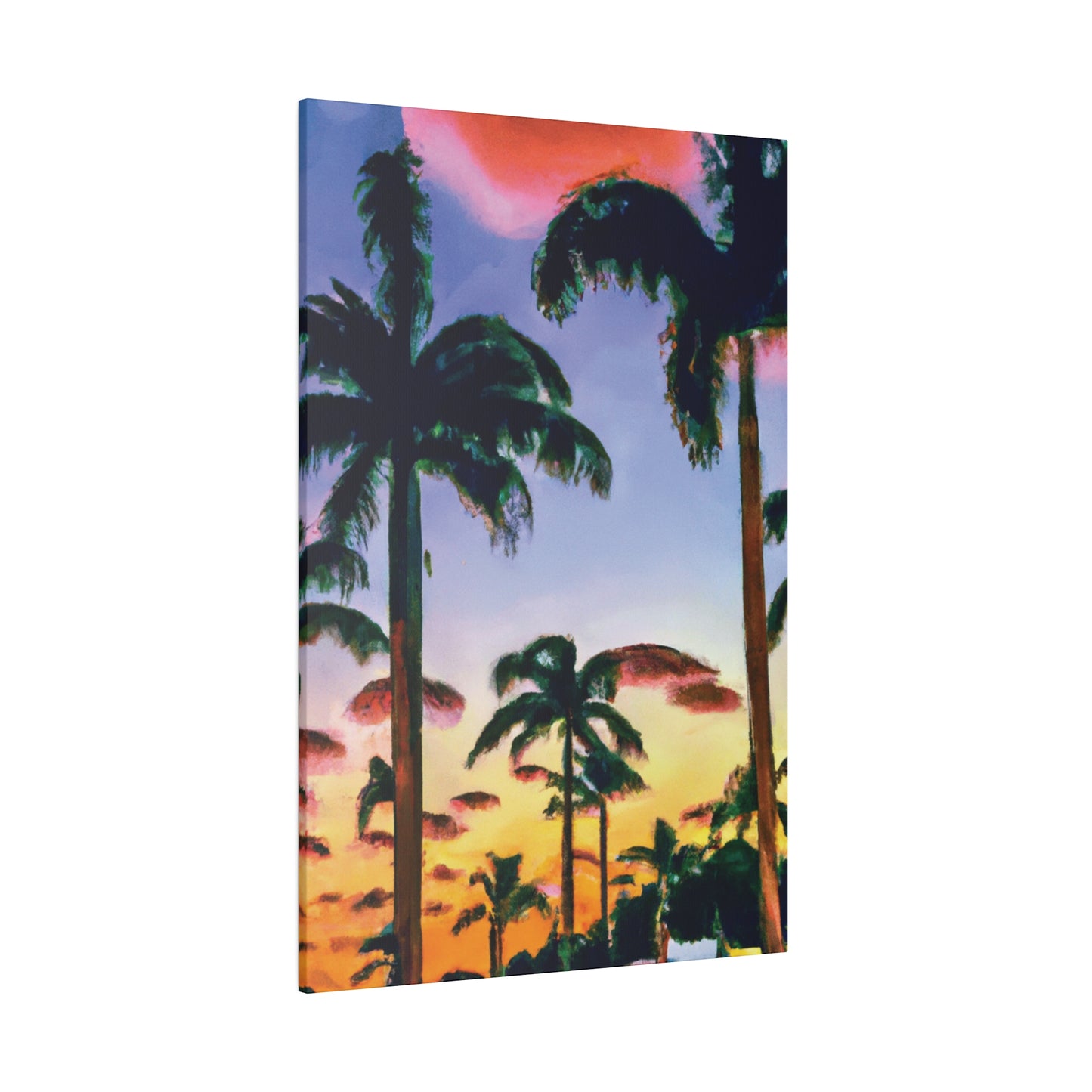 5202J - Miami Beach Sunset Painting Print | Miami | Beach | Sunset | Poster | Home Decor | Wall Art | Canvas