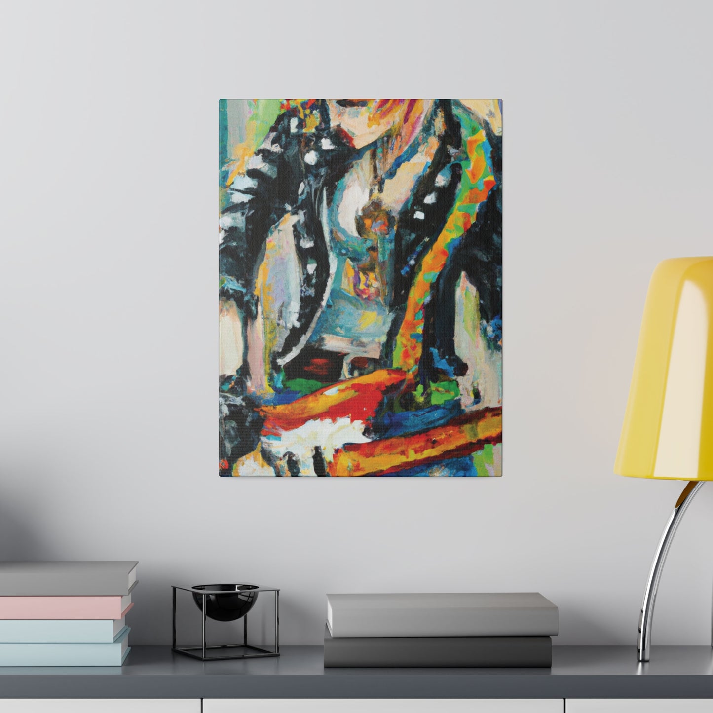 7581U - Rockstar Oil Painting Style Print | Poster | Home Decor | Wall Art | Music Art | Canvas