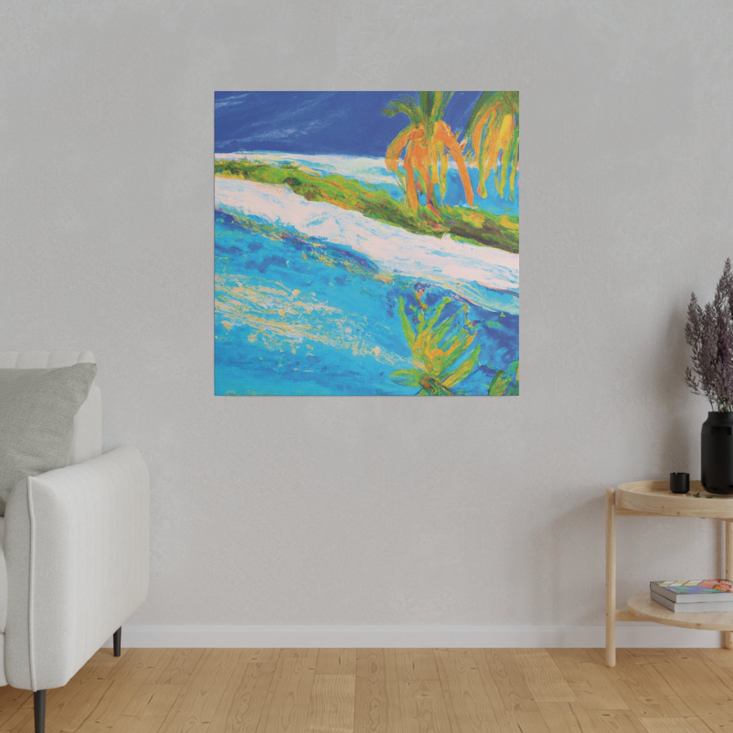 7697G - Bahamas Ocean Painting Print | Bahamas | Ocean | Beach | Poster | Home Decor | Wall Art | Canvas