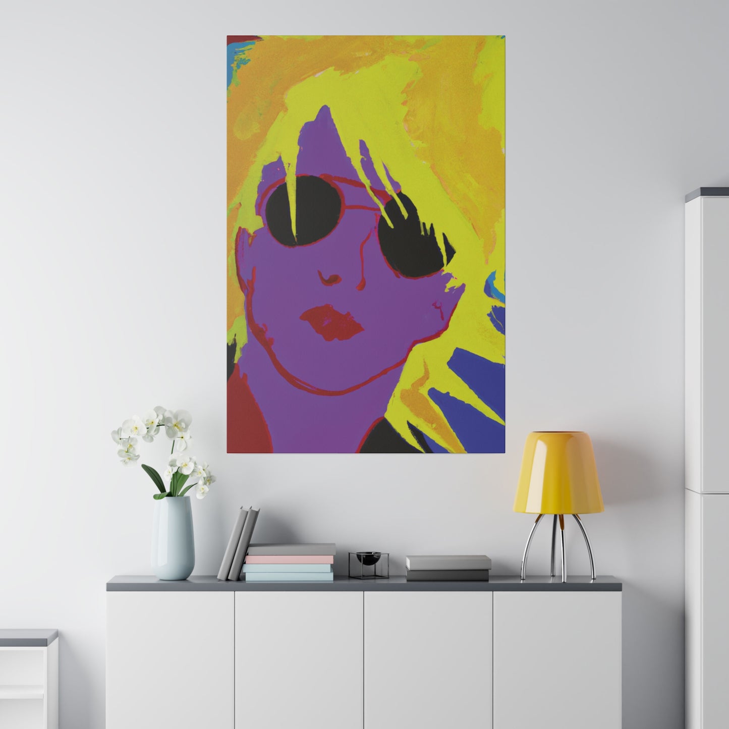 3022A - Rockstar Painting Print | Face | Abstract | Poster | Home Decor | Wall Art | Music Art | Canvas
