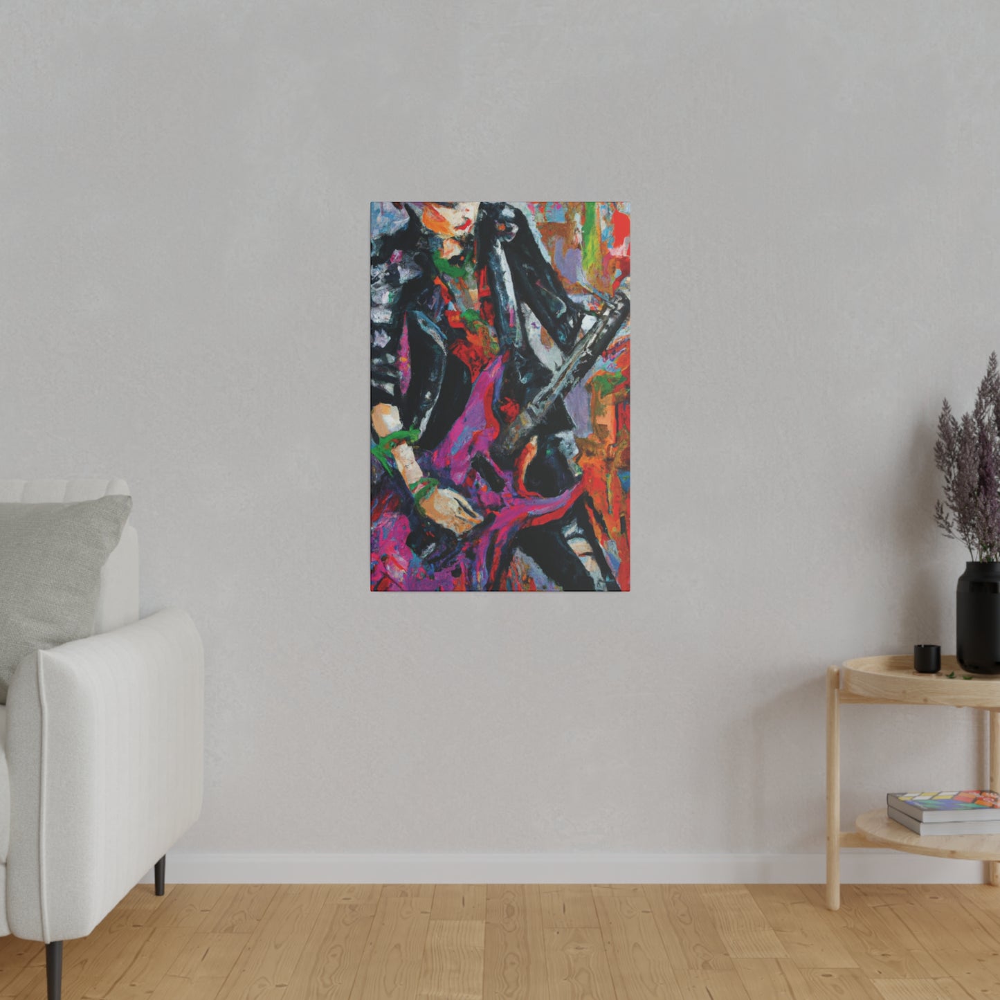 3622Z - Rockstar Oil Painting Style Print | Poster | Home Decor | Wall Art | Music Art | Canvas