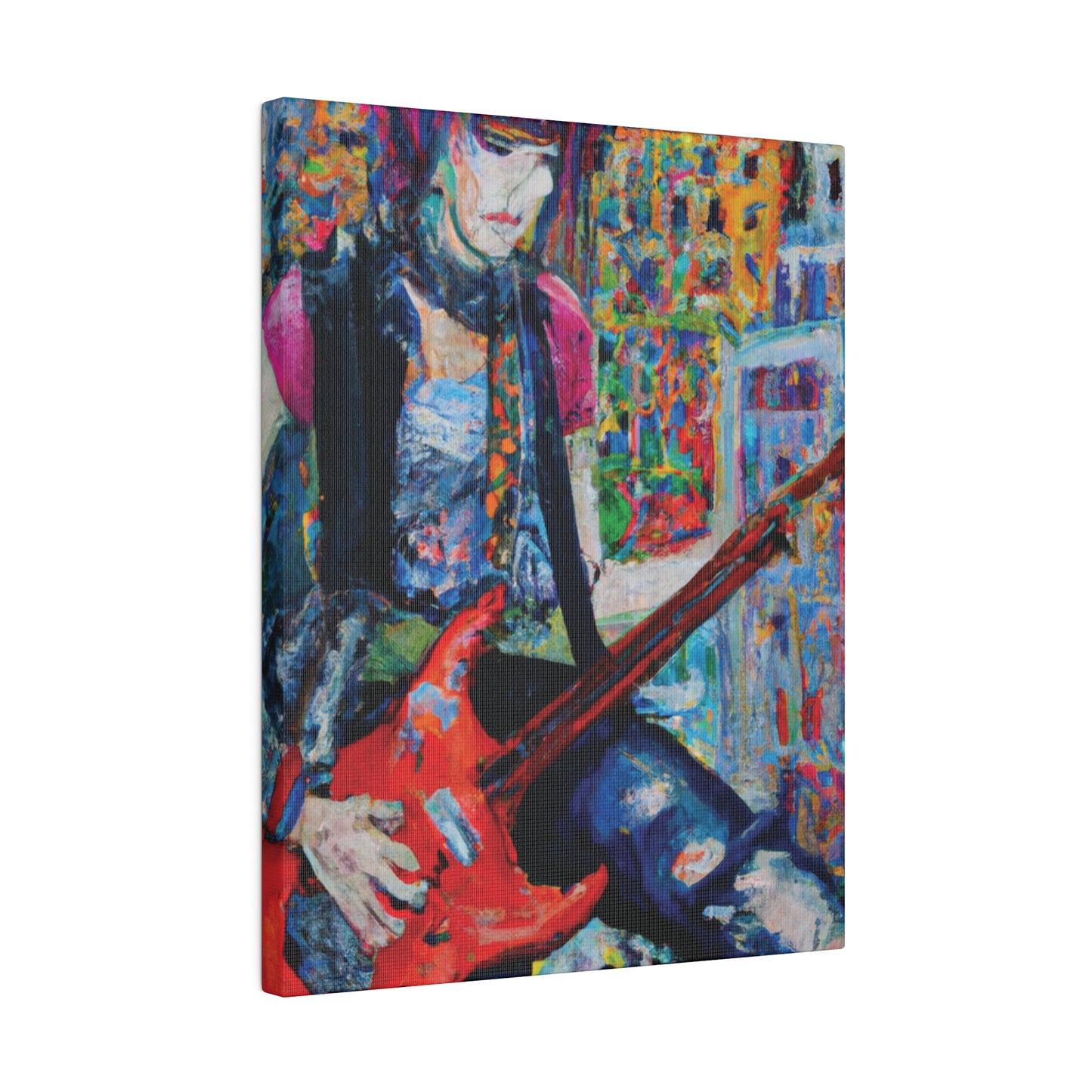 7661H - Rockstar Oil Painting Style Print | Poster | Home Decor | Wall Art | Music Art | Canvas