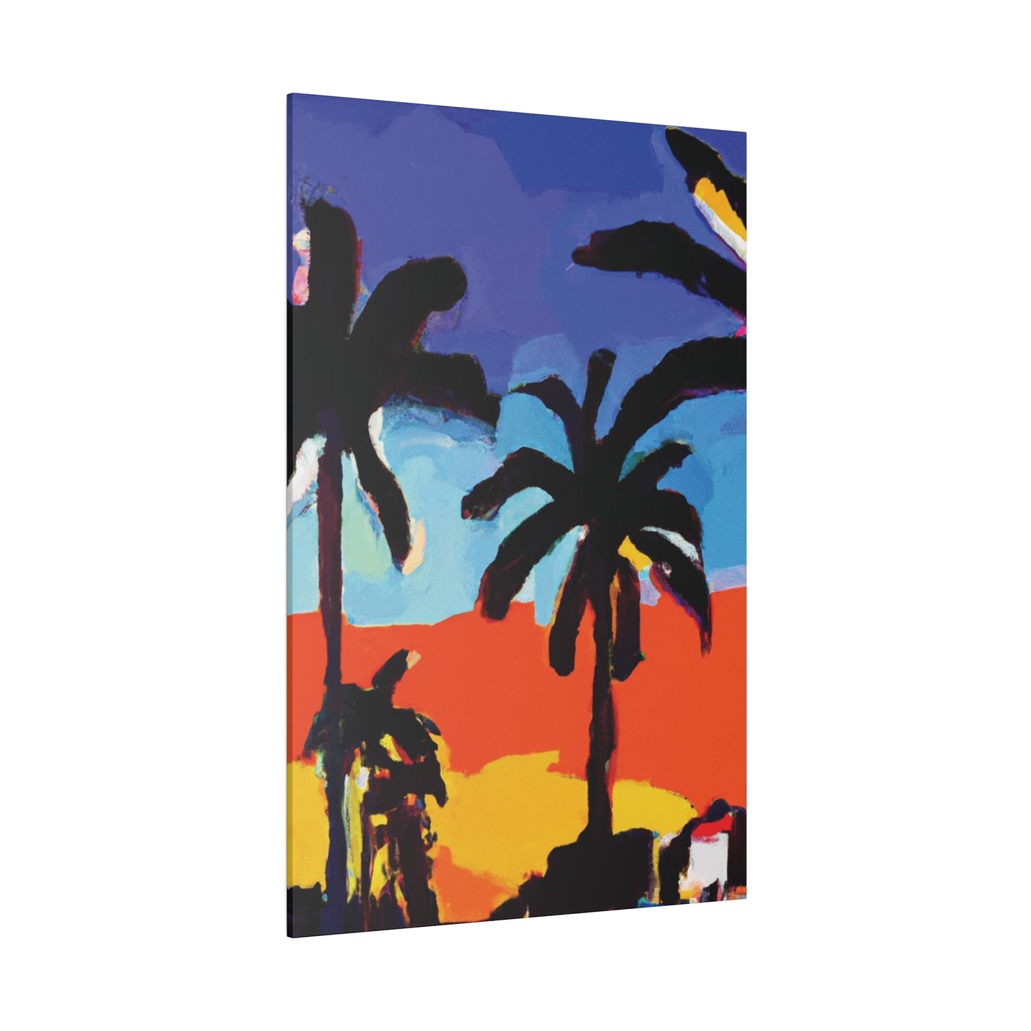 8634T - Miami Beach Sunset Painting Print | Miami | Beach | Sunset | Poster | Home Decor | Wall Art | Canvas