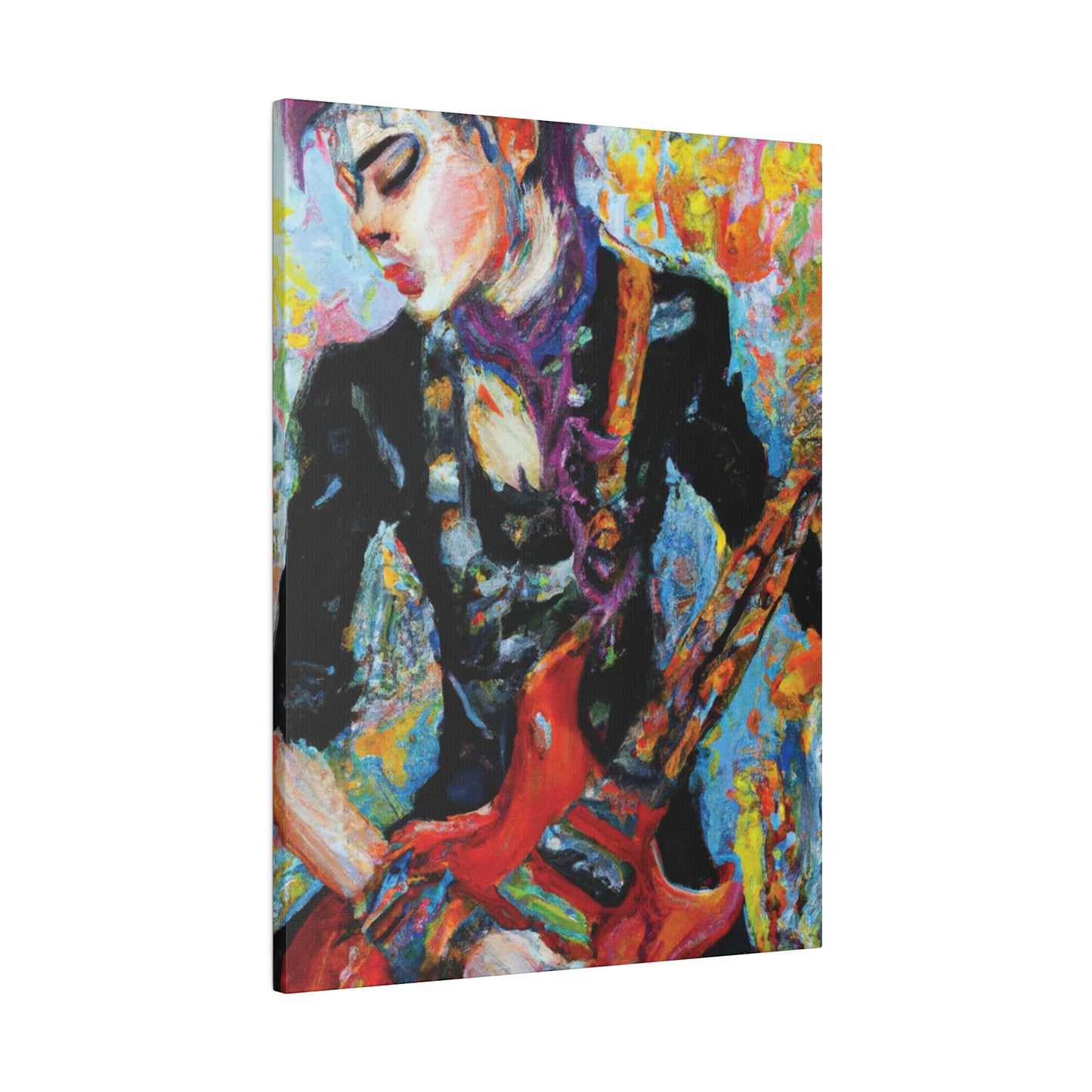 7123G - Rockstar Oil Painting Style Print | Poster | Home Decor | Wall Art | Music Art | Canvas