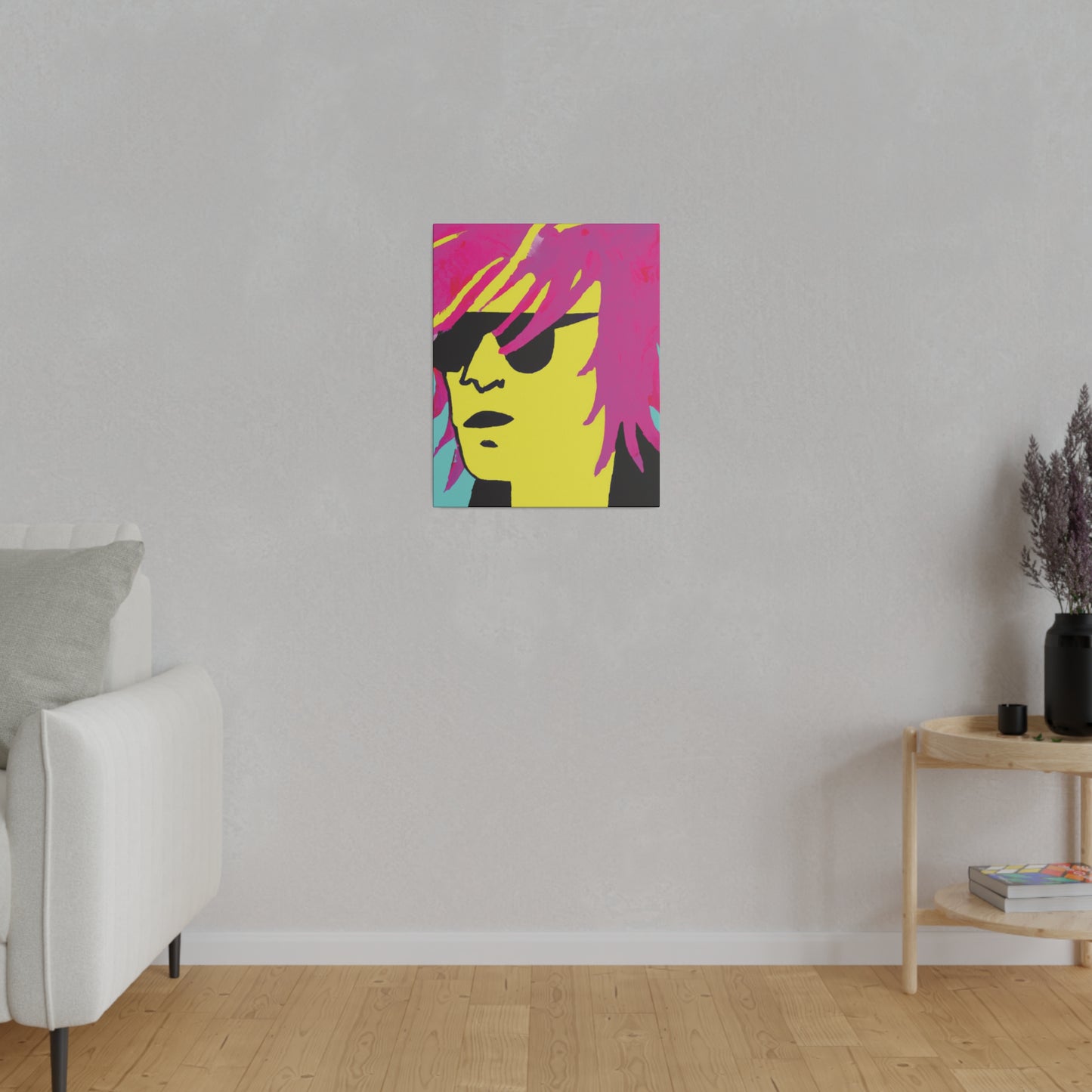 7462L - Rockstar Painting Print | Face | Abstract | Poster | Home Decor | Wall Art | Music Art | Canvas