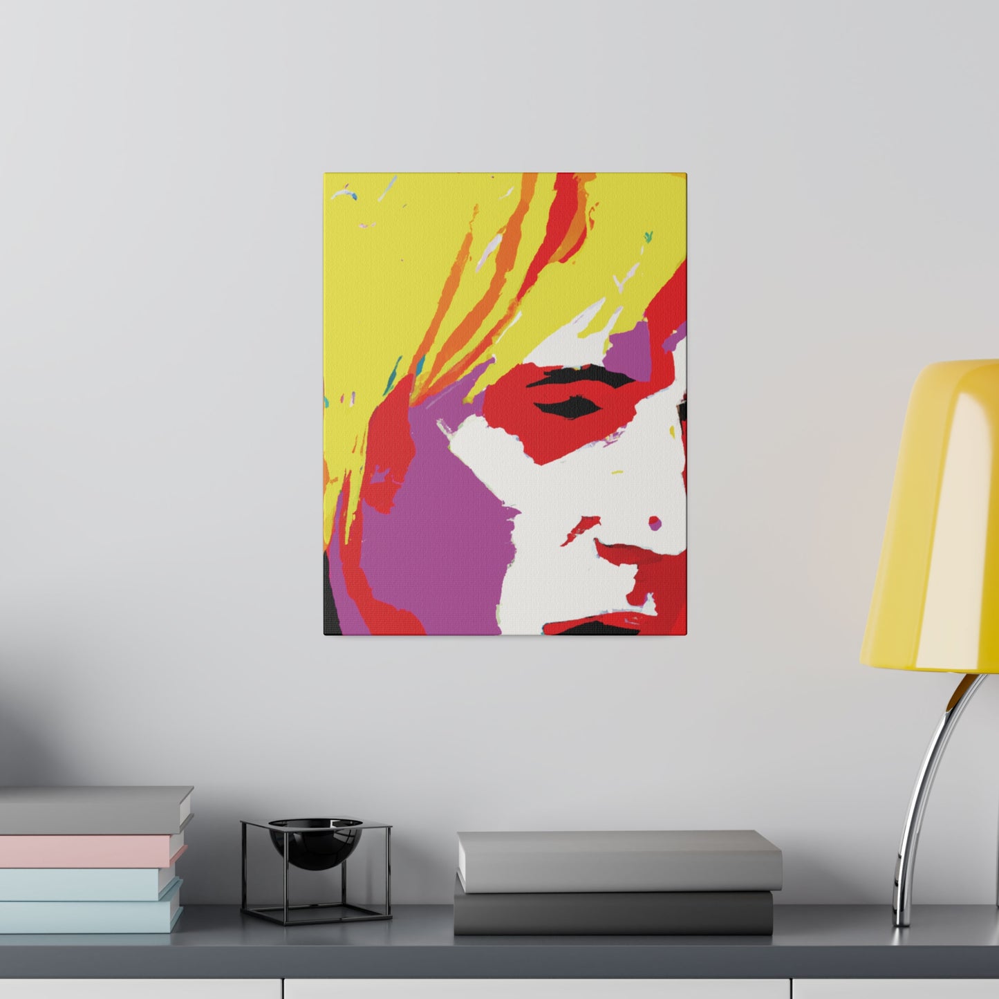 175X - Rockstar Painting Print | Face | Abstract | Poster | Home Decor | Wall Art | Music Art | Canvas