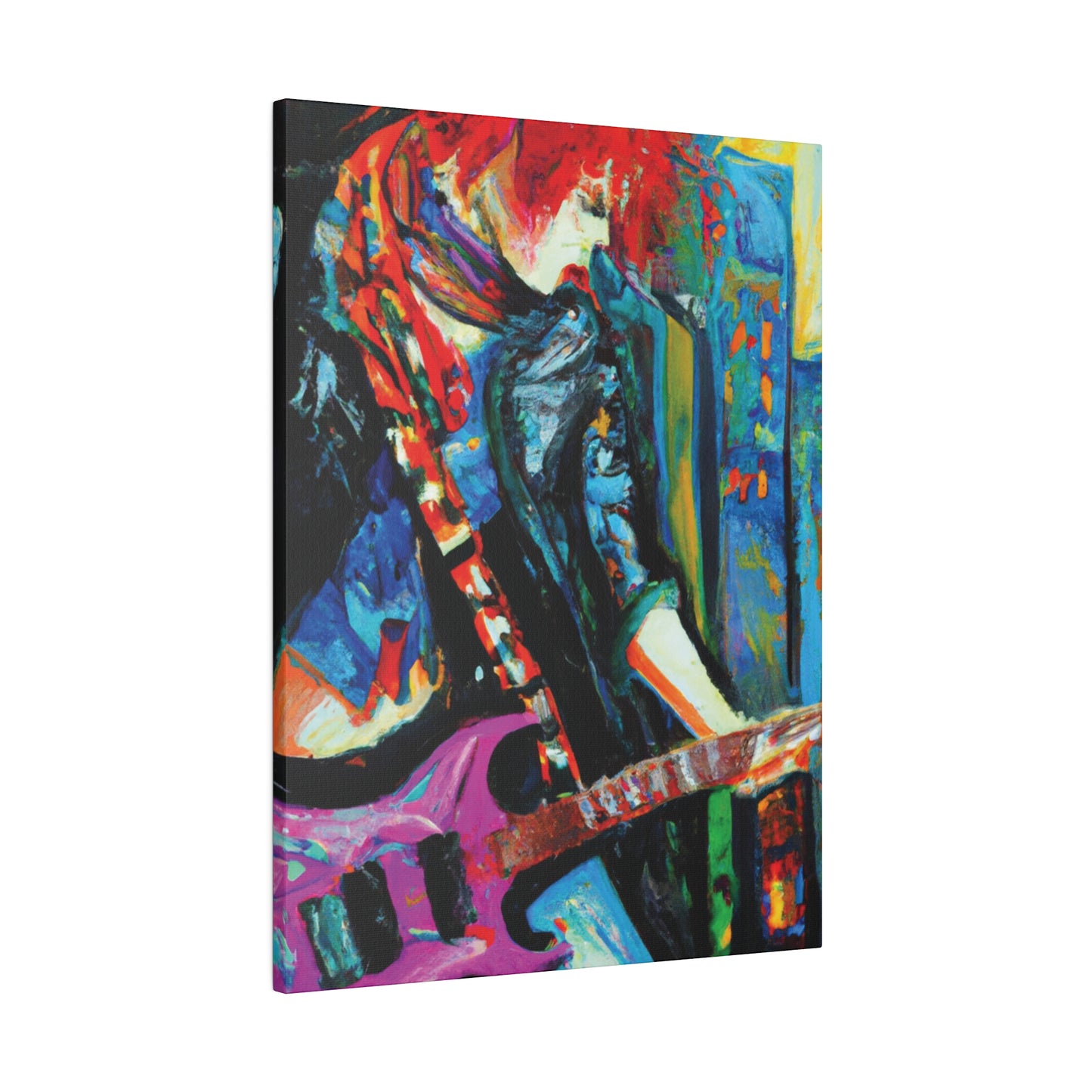 8461D - Rockstar Oil Painting Style Print | Poster | Home Decor | Wall Art | Music Art | Canvas