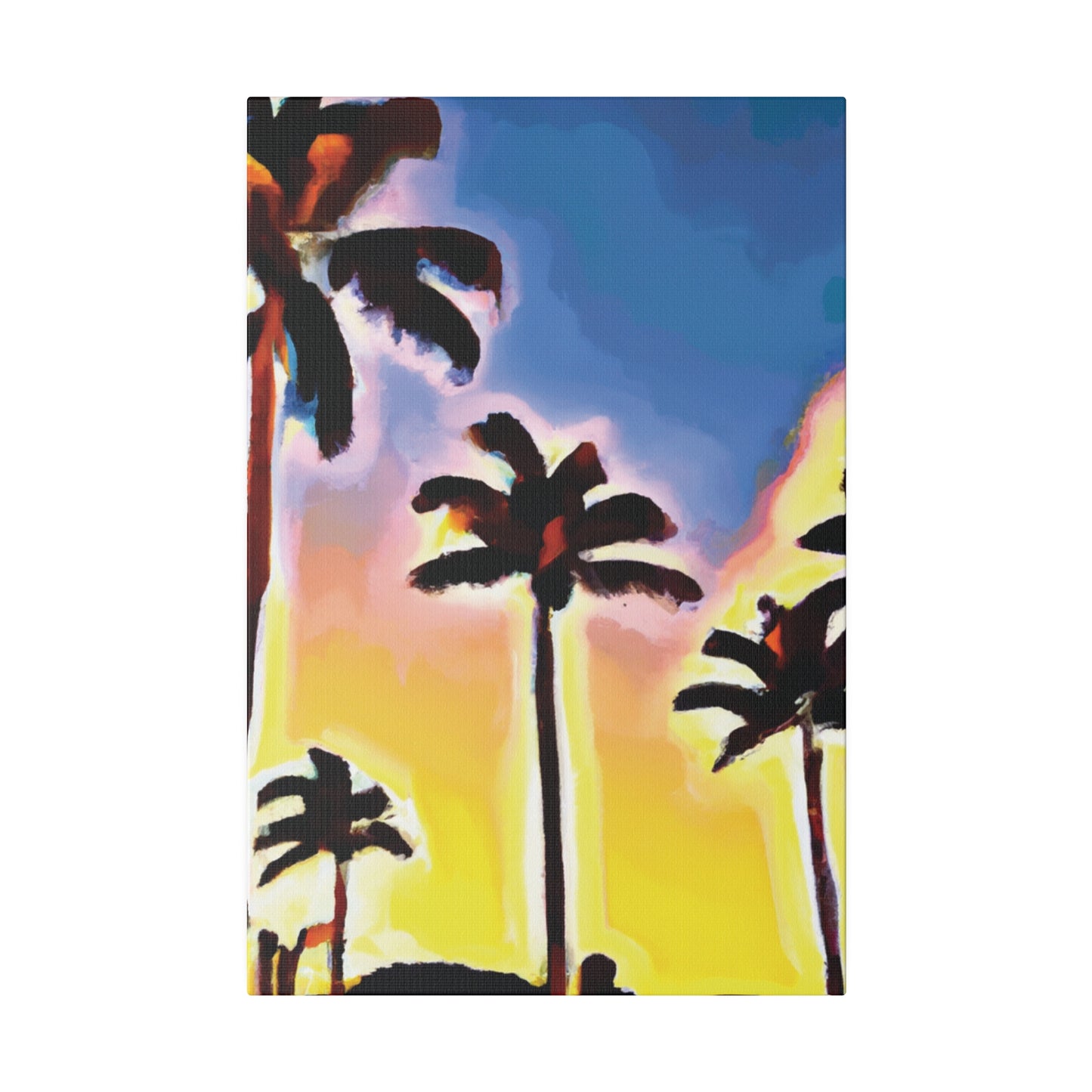 3437Q - Miami Beach Sunset Painting Print | Miami | Beach | Sunset | Poster | Home Decor | Wall Art | Canvas