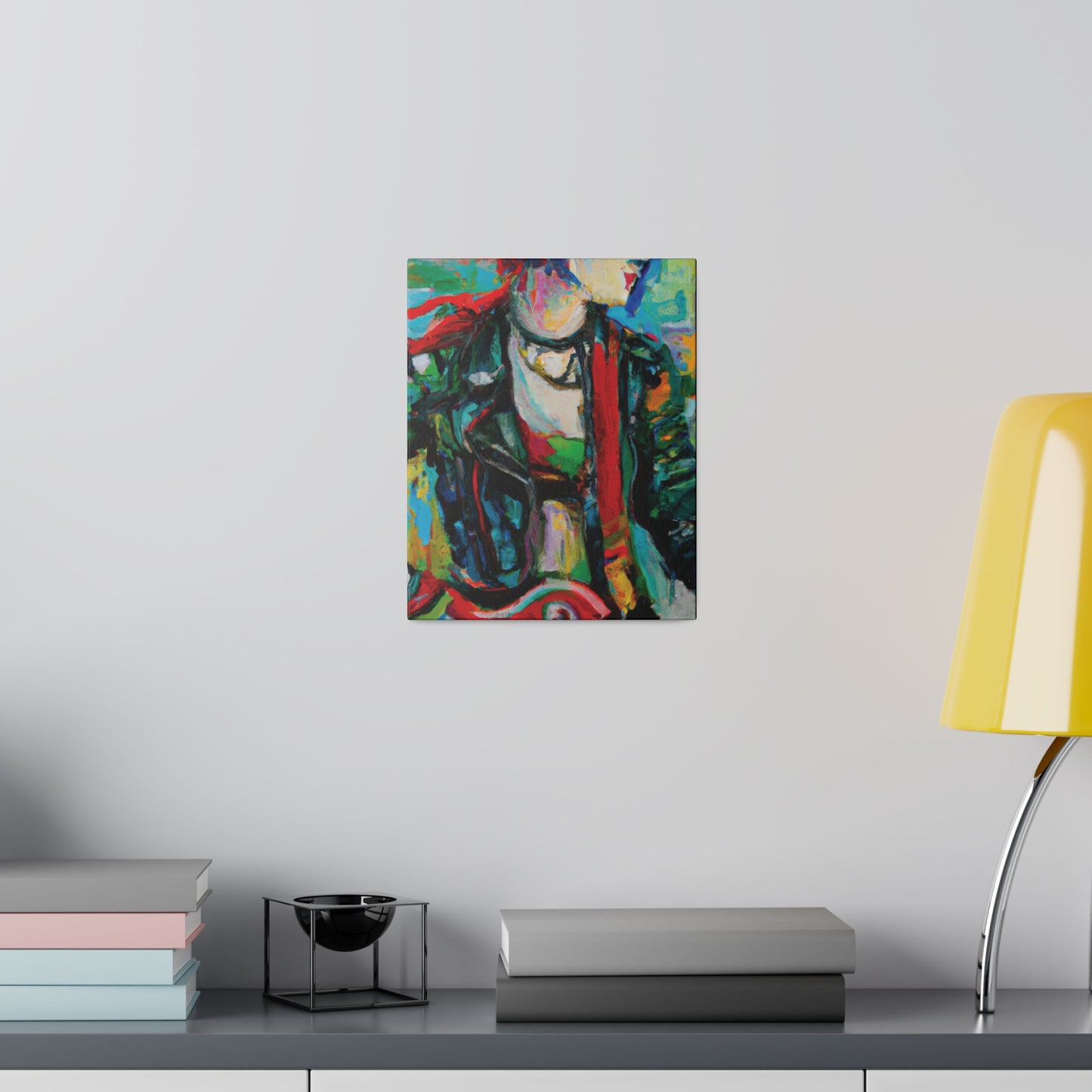 7245X - Rockstar Oil Painting Style Print | Poster | Home Decor | Wall Art | Music Art | Canvas