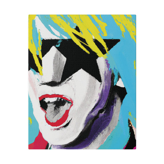 8736P - Rockstar Painting Print | Face | Abstract | Poster | Home Decor | Wall Art | Music Art | Canvas