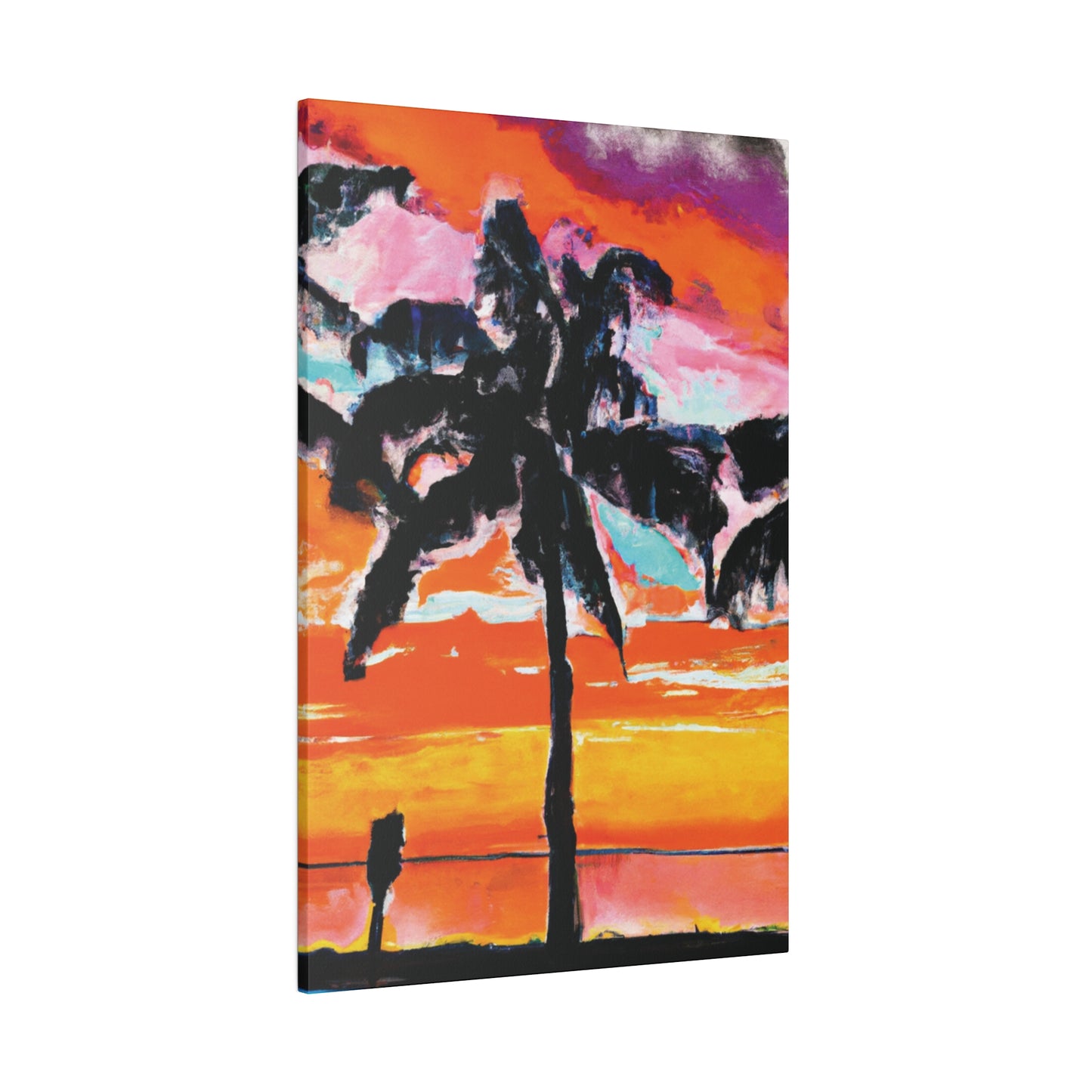 8371S - Miami Beach Sunset Painting Print | Miami | Beach | Sunset | Poster | Home Decor | Wall Art | Canvas