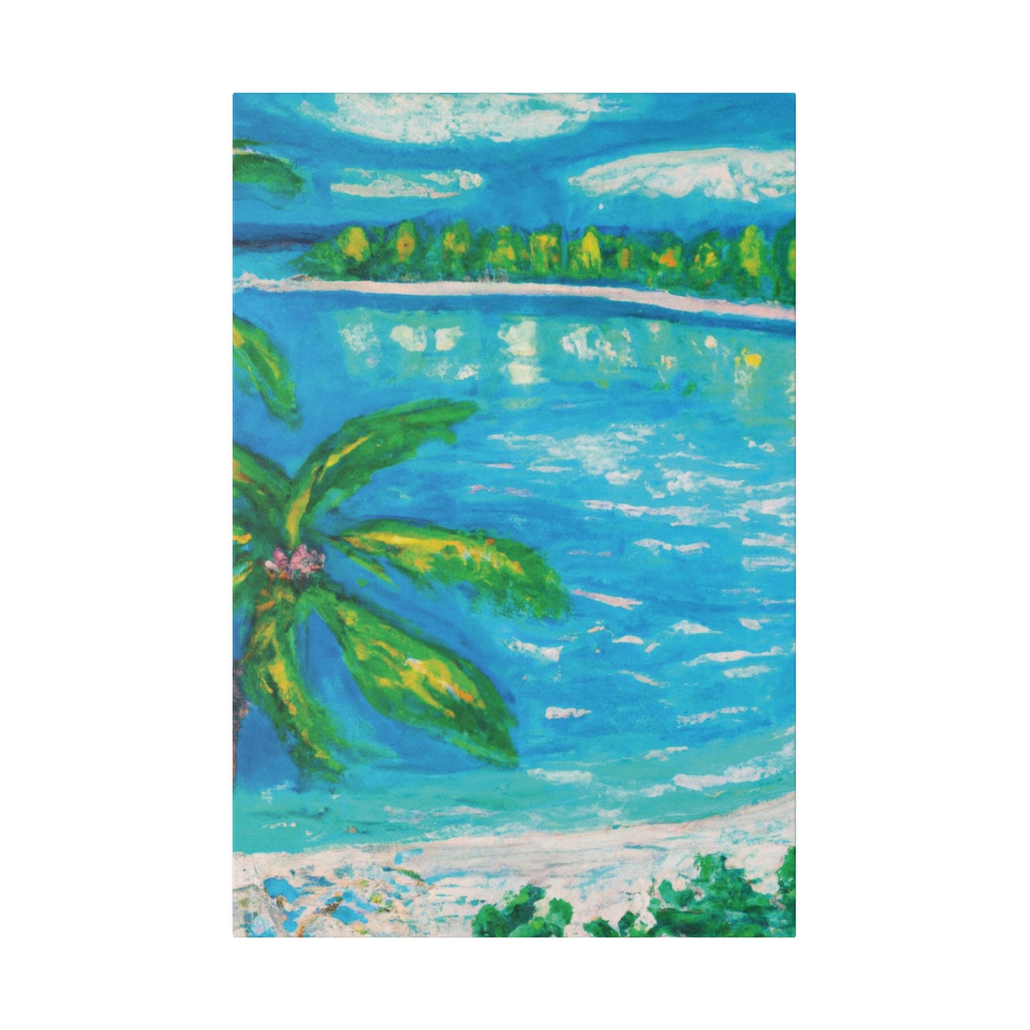 8776T - Bahamas Ocean Painting Print | Bahamas | Ocean | Beach | Poster | Home Decor | Wall Art | Canvas