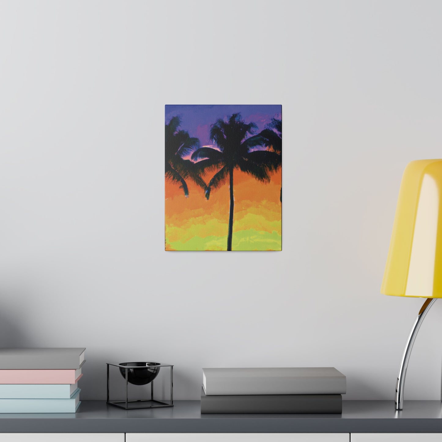 6354V - Miami Beach Sunset Painting Print | Miami | Beach | Sunset | Poster | Home Decor | Wall Art | Canvas