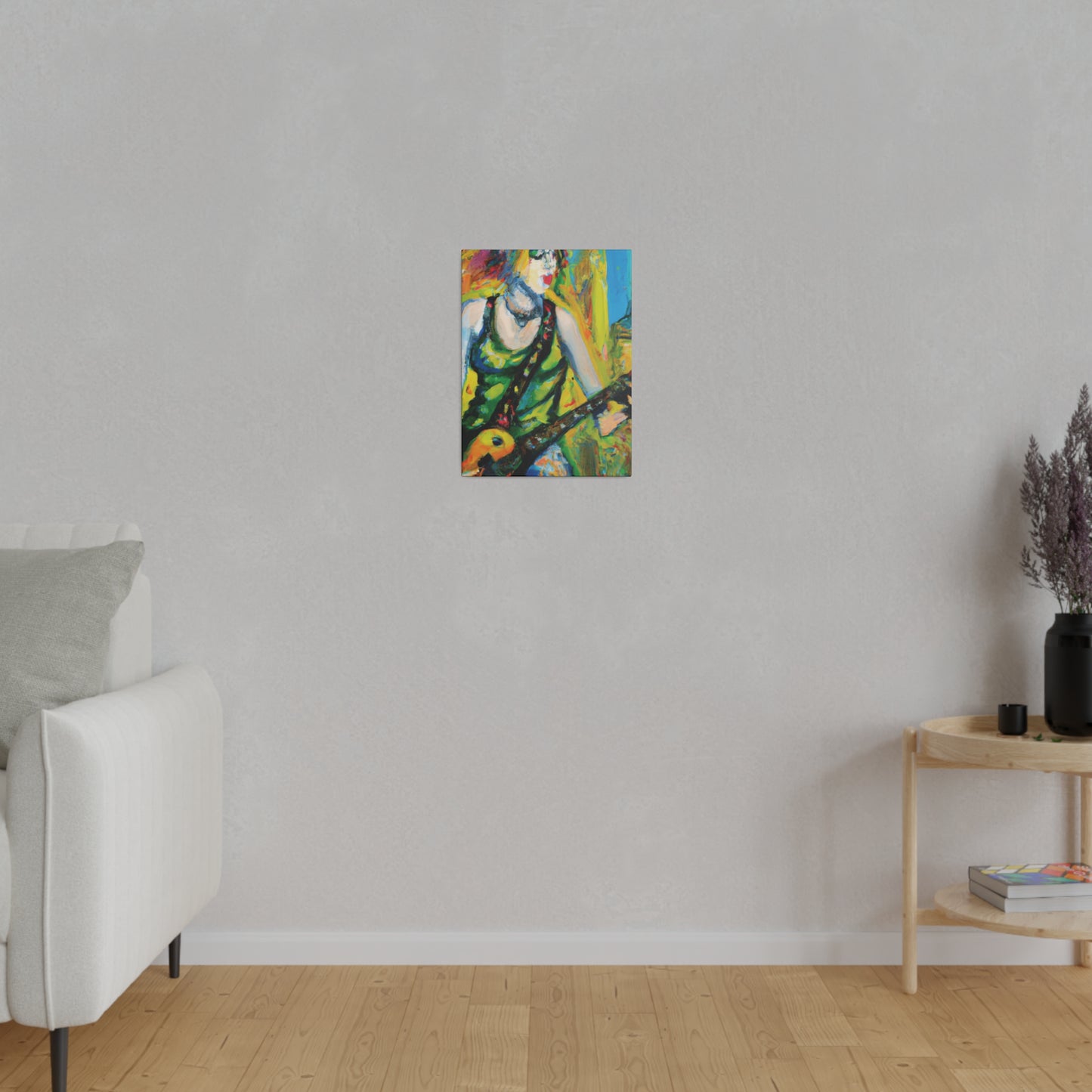 4713C - Rockstar Oil Painting Style Print | Poster | Home Decor | Wall Art | Music Art | Canvas