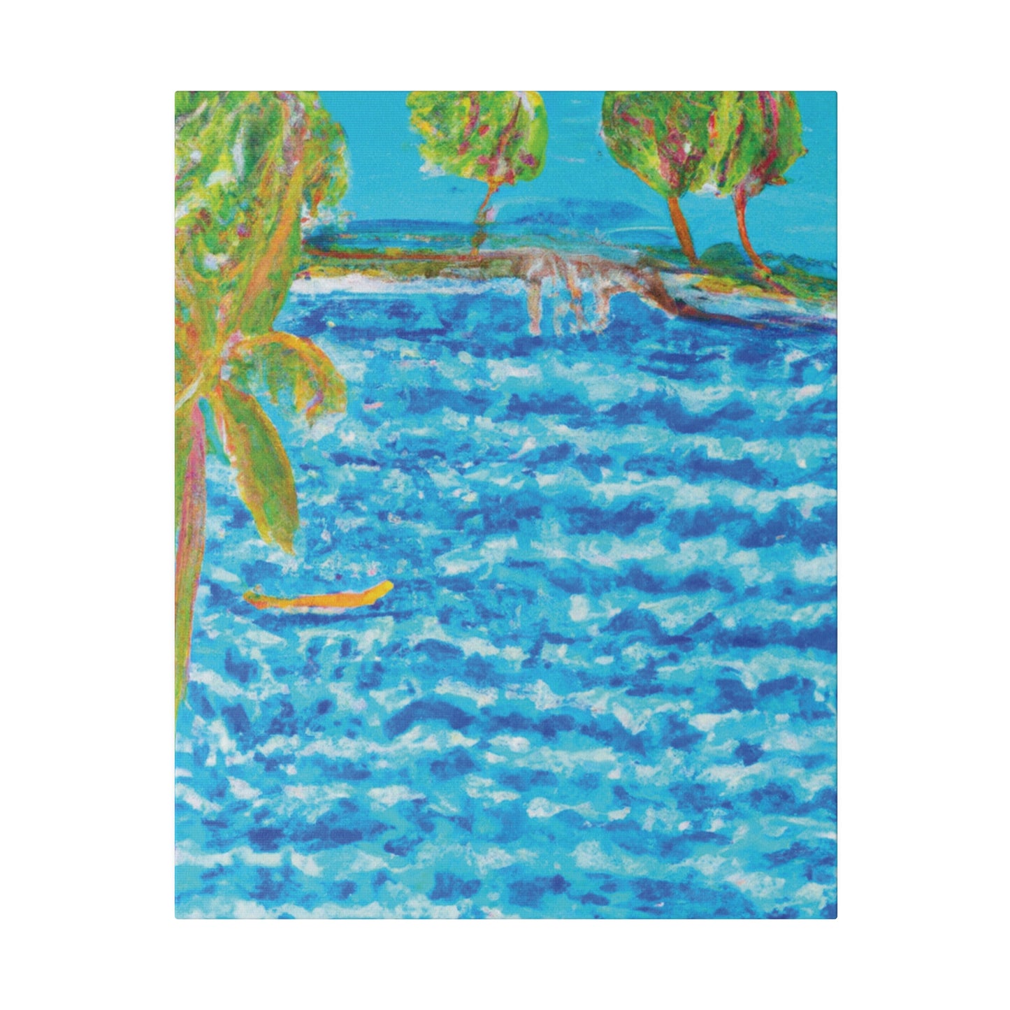 3687E - Bahamas Ocean Painting Print | Bahamas | Ocean | Beach | Poster | Home Decor | Wall Art | Canvas