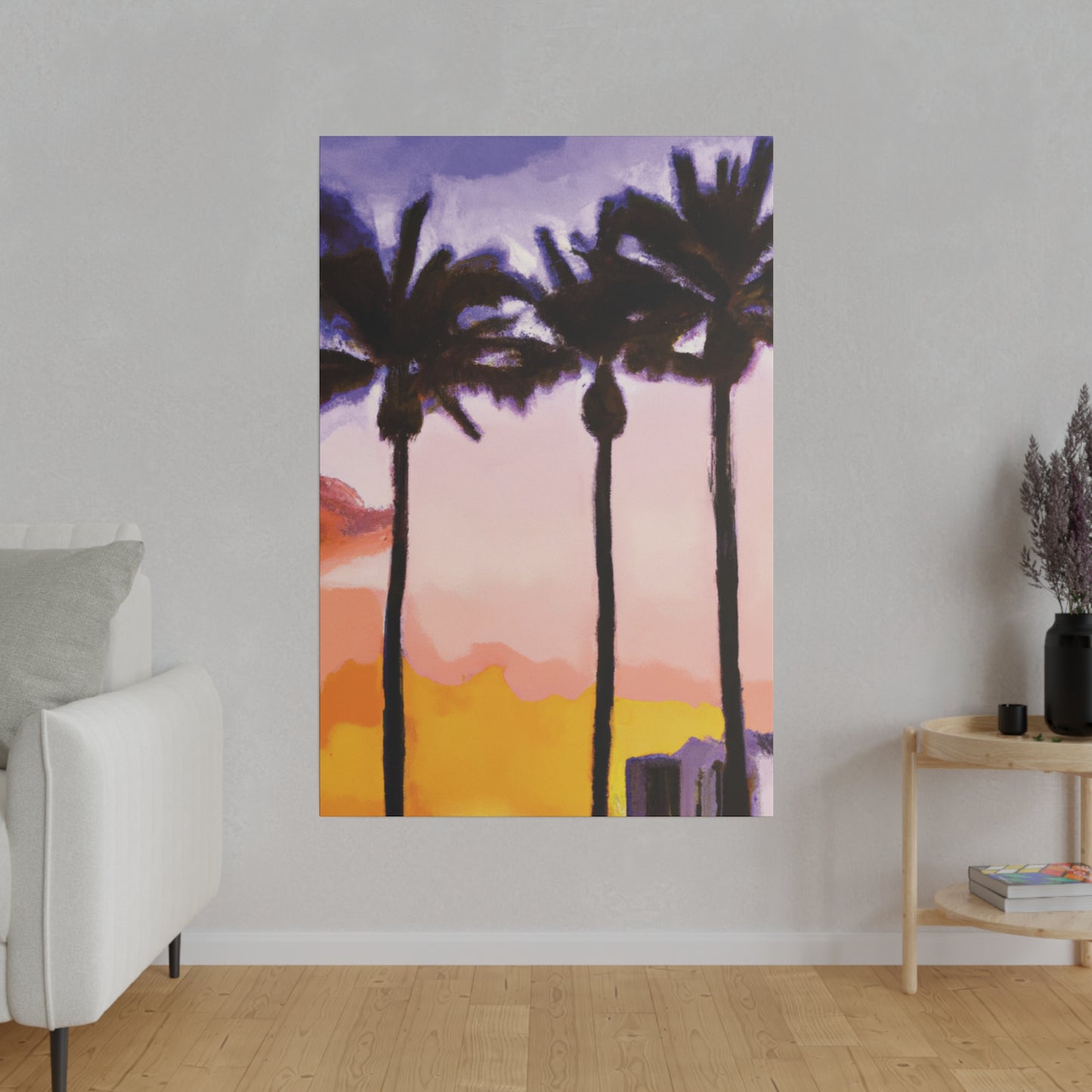 9366G - Miami Beach Sunset Painting Print | Miami | Beach | Sunset | Poster | Home Decor | Wall Art | Canvas