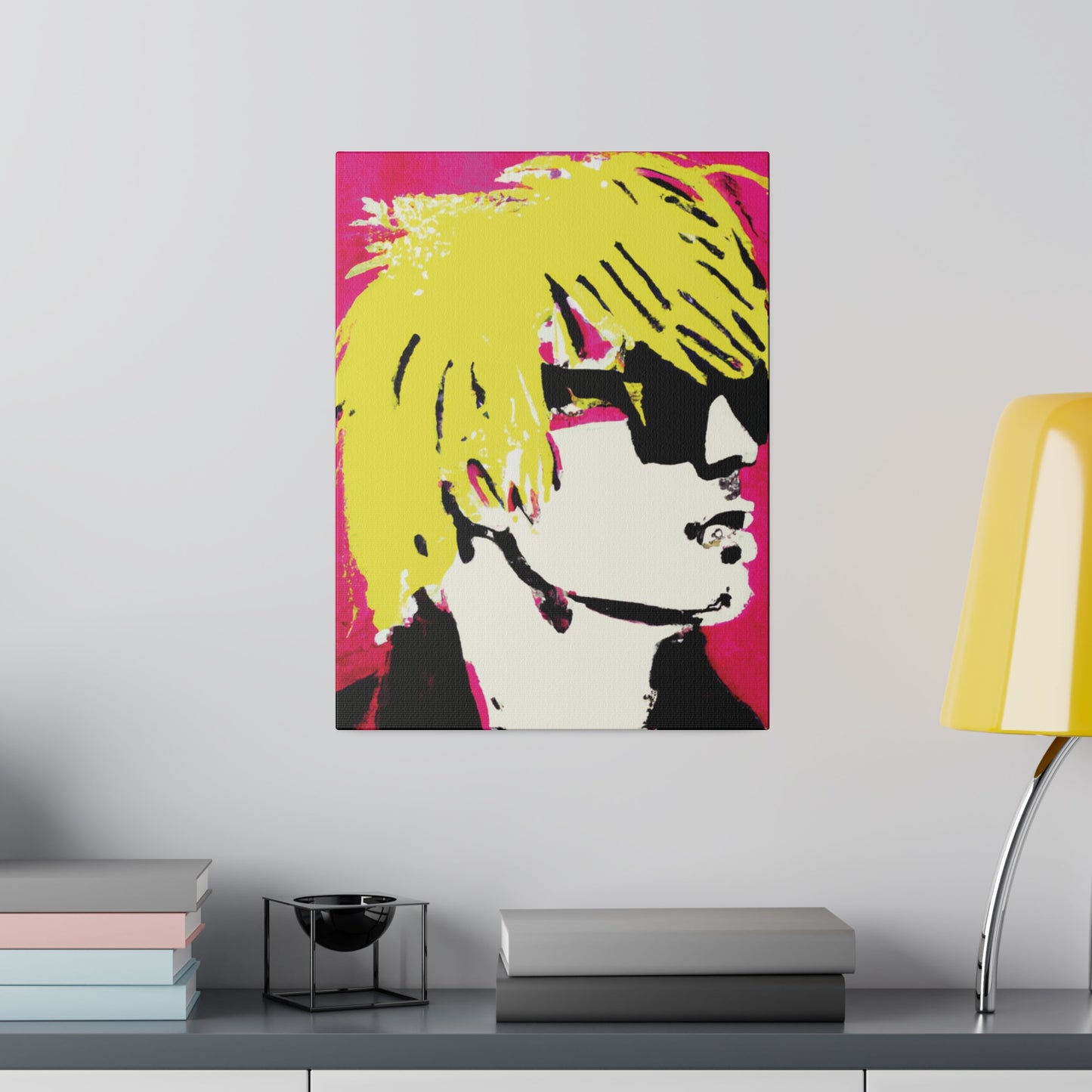 6662A - Rockstar Painting Print | Face | Abstract | Poster | Home Decor | Wall Art | Music Art | Canvas