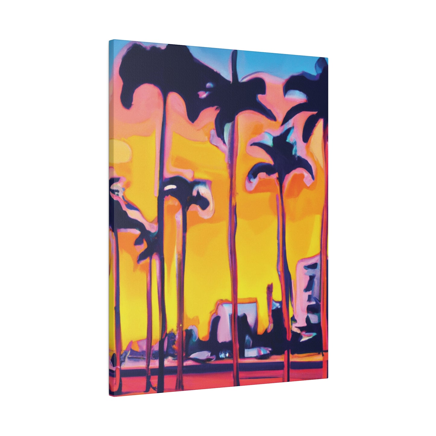 9692W - Miami Beach Sunset Painting Print | Miami | Beach | Sunset | Poster | Home Decor | Wall Art | Canvas