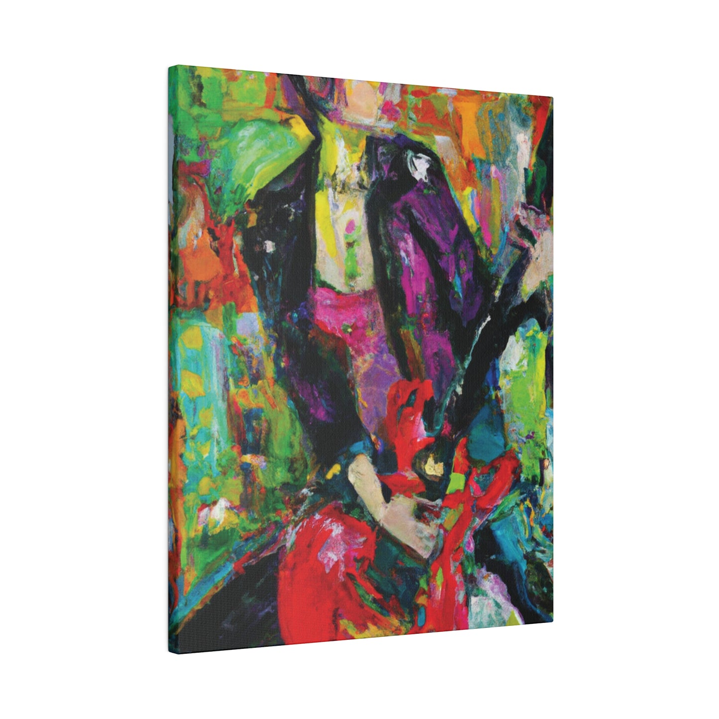 323O - Rockstar Oil Painting Style Print | Poster | Home Decor | Wall Art | Music Art | Canvas