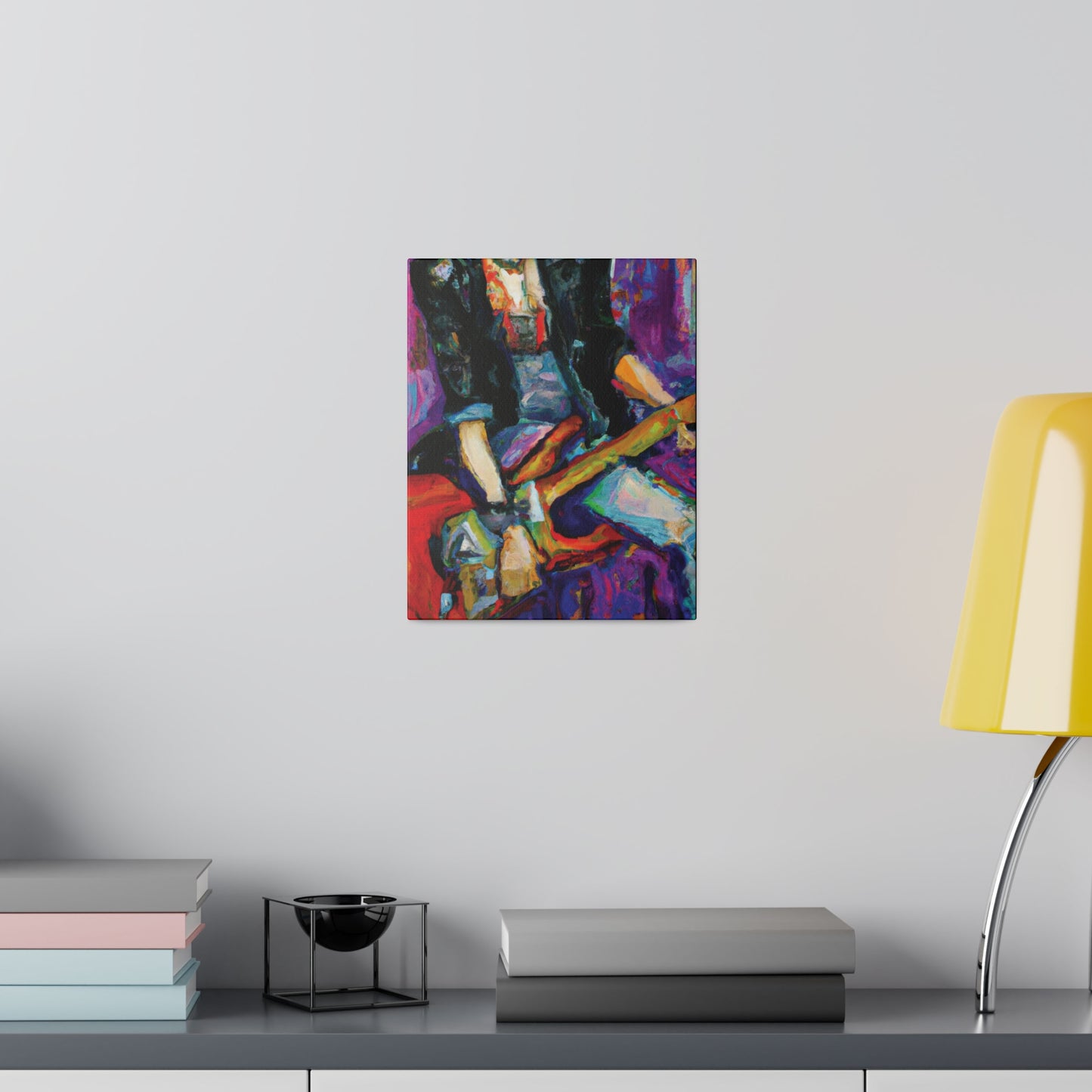 6268K - Rockstar Oil Painting Style Print | Poster | Home Decor | Wall Art | Music Art | Canvas