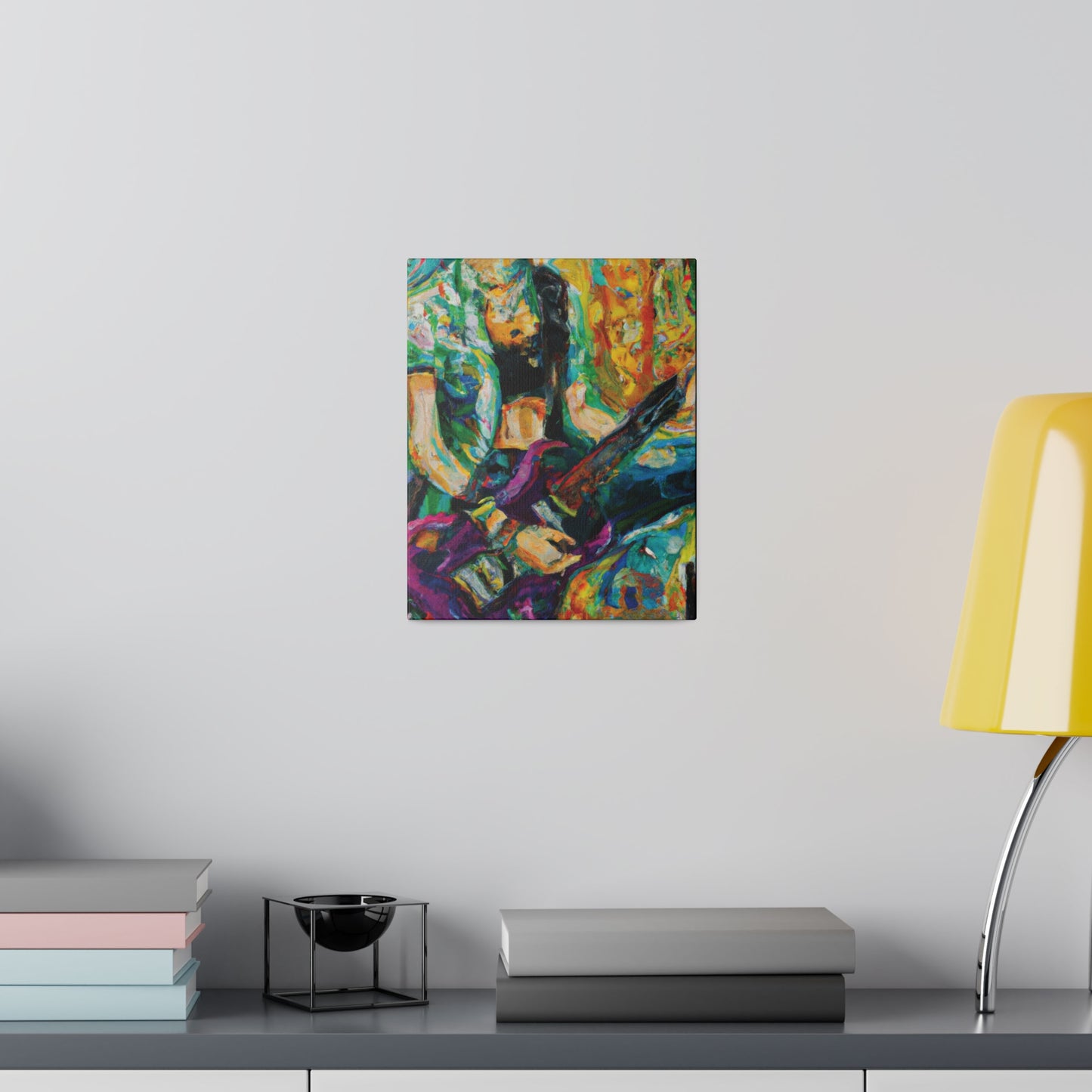 7362Z - Rockstar Oil Painting Style Print | Poster | Home Decor | Wall Art | Music Art | Canvas