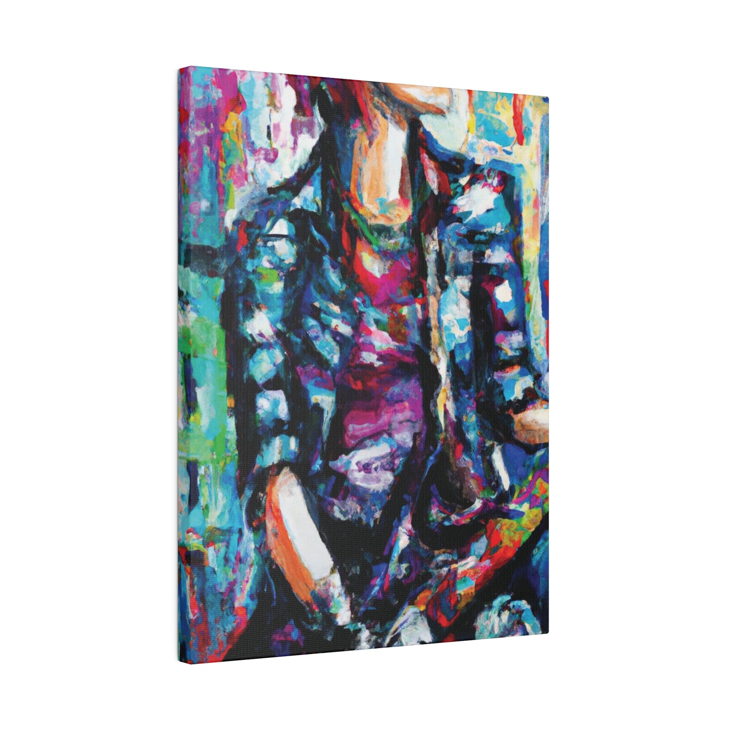 5033P - Rockstar Oil Painting Style Print | Poster | Home Decor | Wall Art | Music Art | Canvas