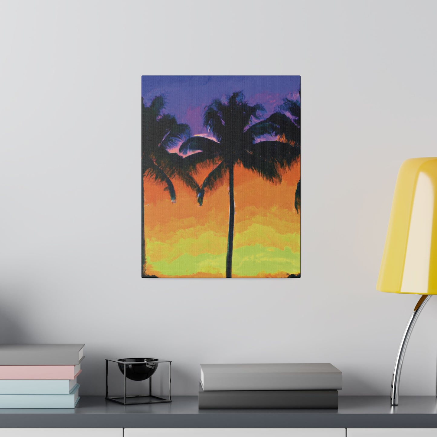 6354V - Miami Beach Sunset Painting Print | Miami | Beach | Sunset | Poster | Home Decor | Wall Art | Canvas