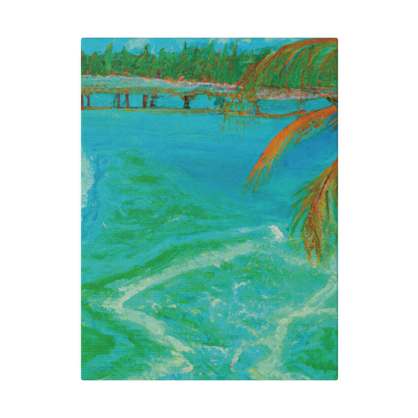 8864B - Bahamas Ocean Painting Print | Bahamas | Ocean | Beach | Poster | Home Decor | Wall Art | Canvas