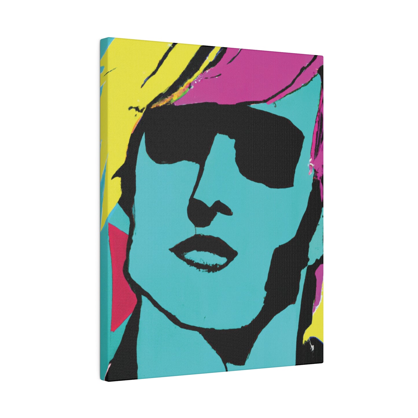 8753H - Rockstar Painting Print | Face | Abstract | Poster | Home Decor | Wall Art | Music Art | Canvas
