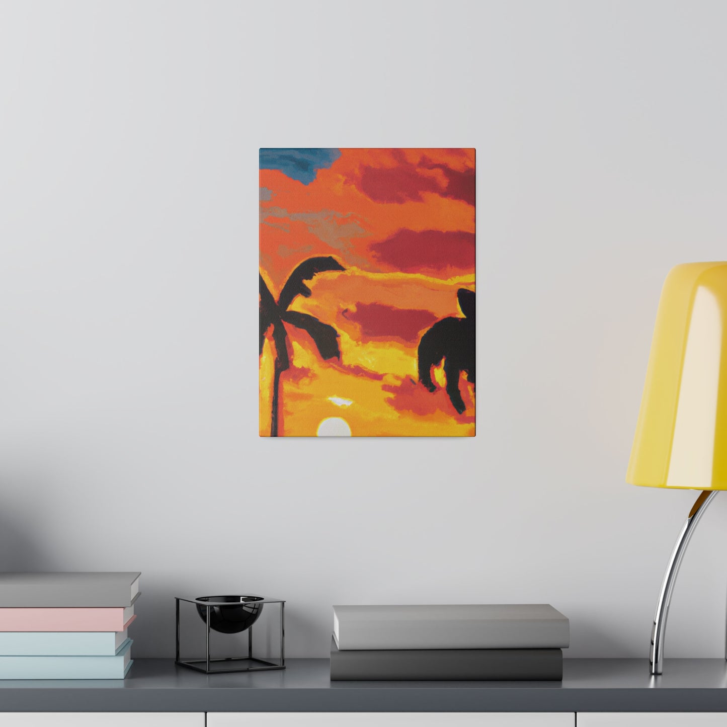 497L - Miami Beach Sunset Painting Print | Miami | Beach | Sunset | Poster | Home Decor | Wall Art | Canvas