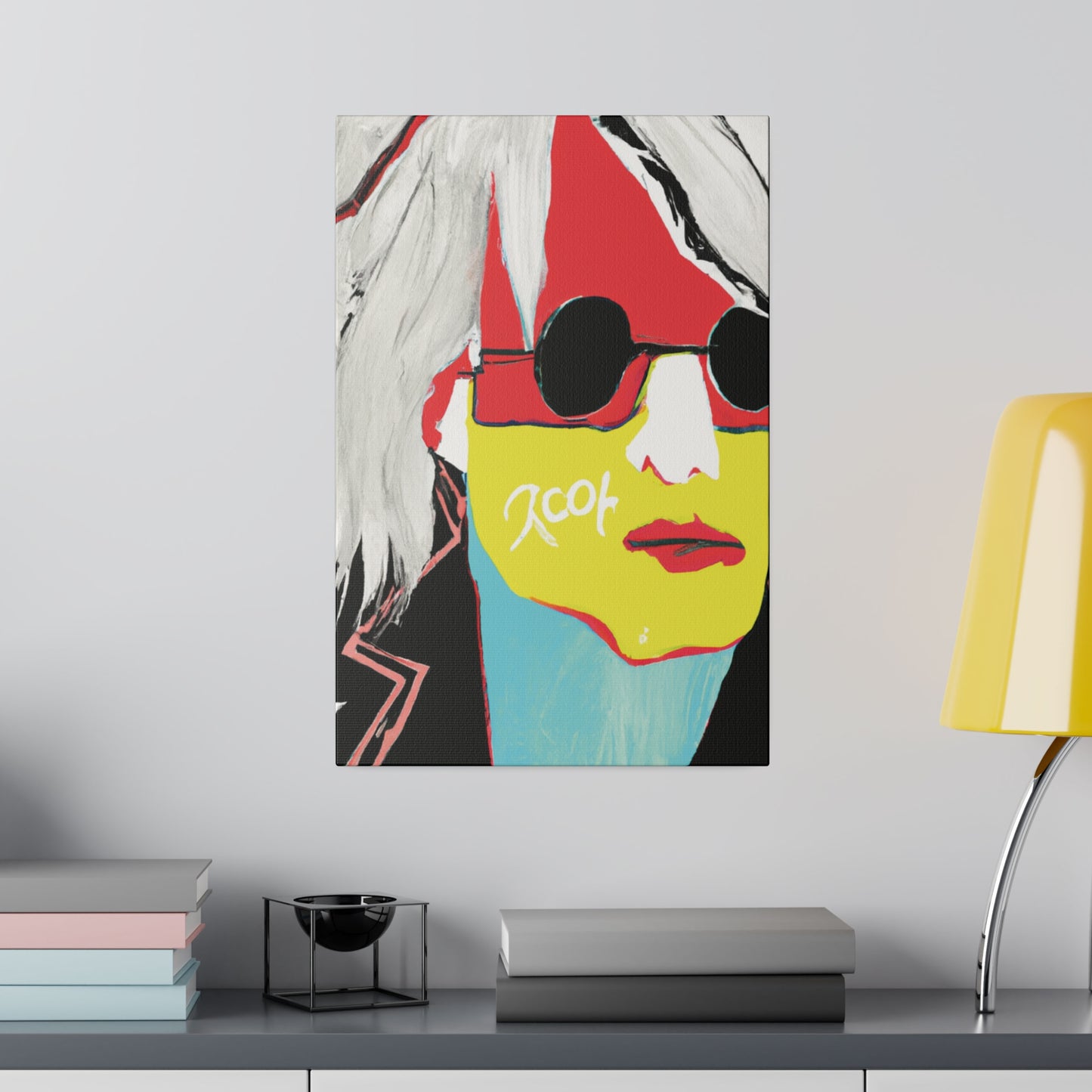 6953R - Rockstar Painting Print | Face | Abstract | Poster | Home Decor | Wall Art | Music Art | Canvas