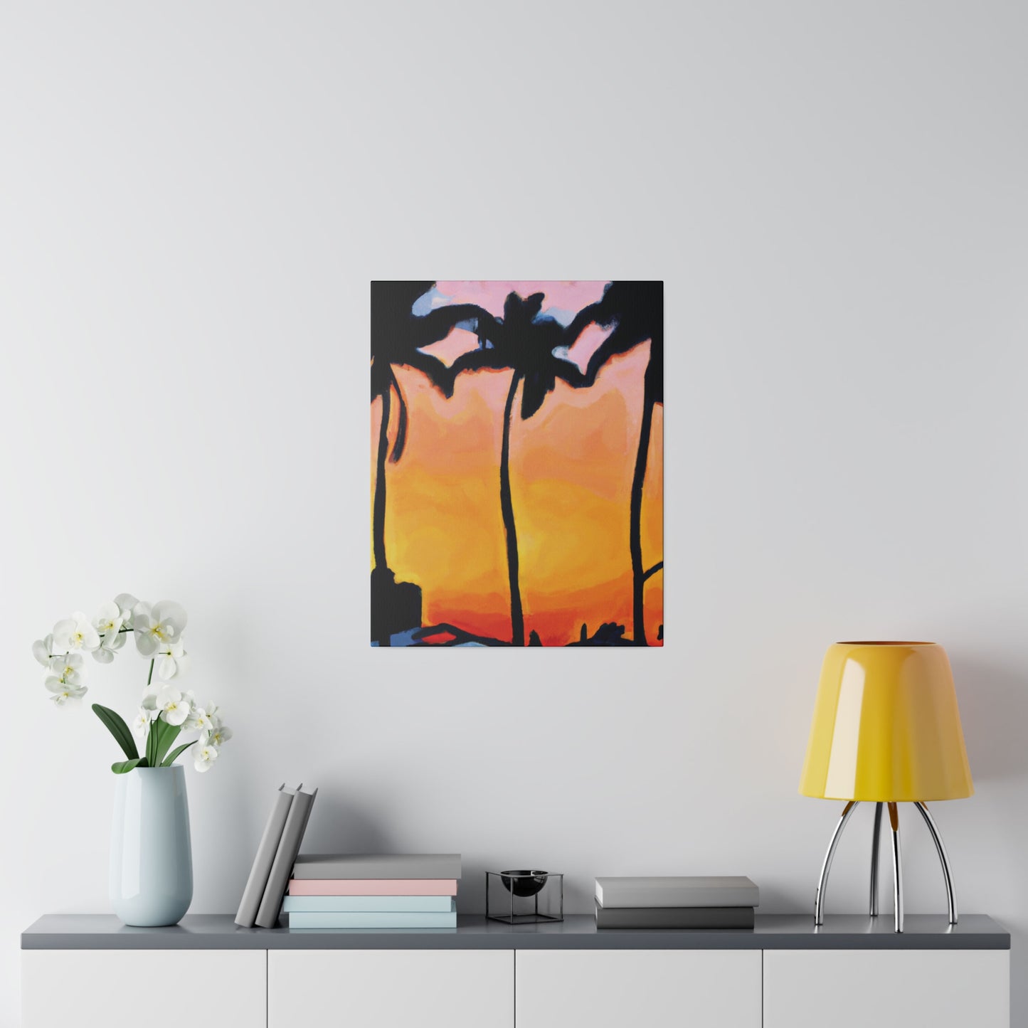9545F - Miami Beach Sunset Painting Print | Miami | Beach | Sunset | Poster | Home Decor | Wall Art | Canvas