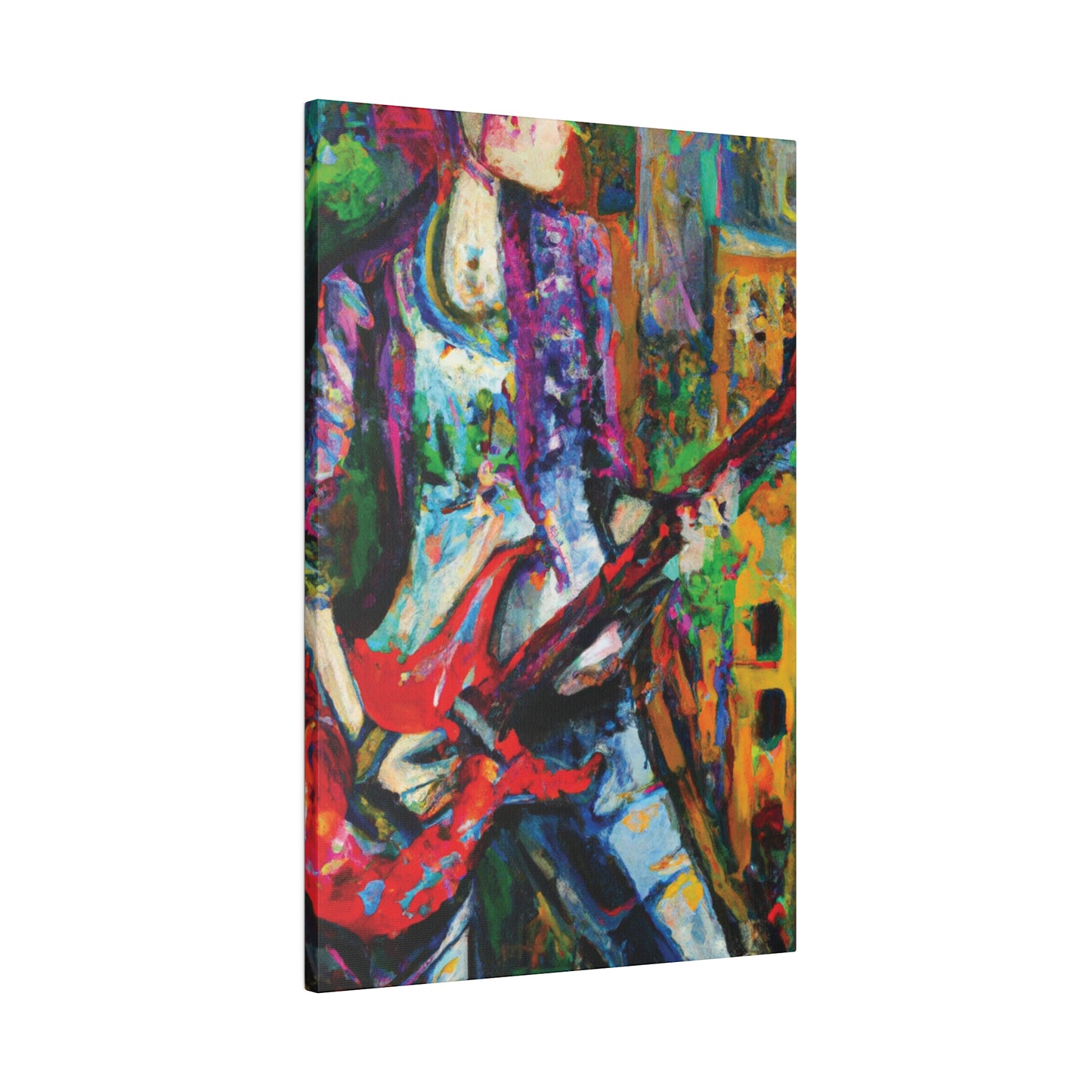 8263J - Rockstar Oil Painting Style Print | Poster | Home Decor | Wall Art | Music Art | Canvas