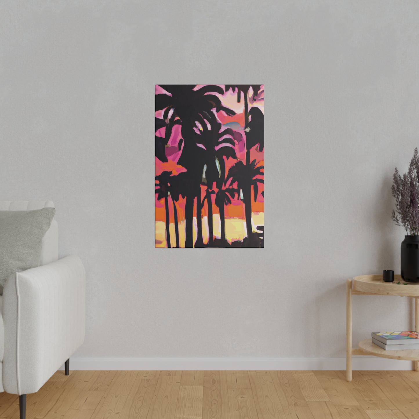 8741N - Miami Beach Sunset Painting Print | Miami | Beach | Sunset | Poster | Home Decor | Wall Art | Canvas