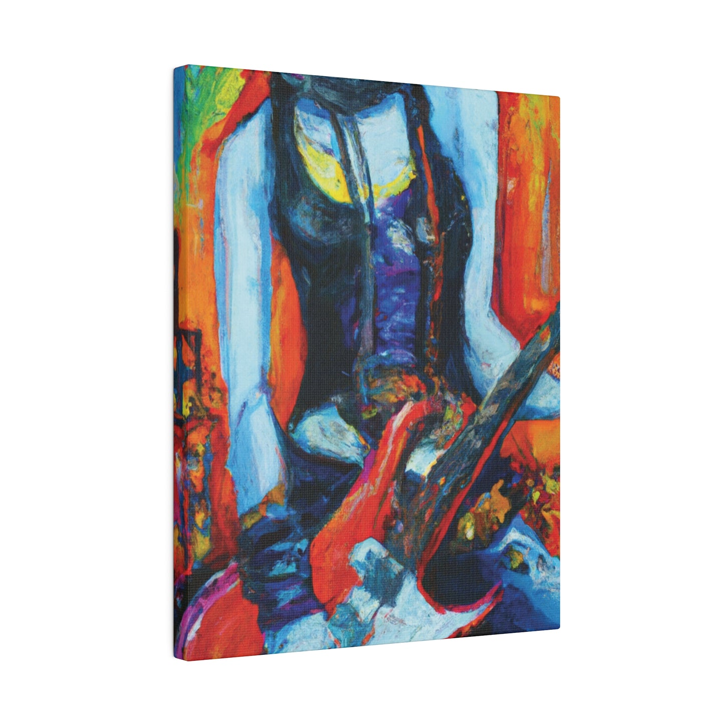 9232G - Rockstar Oil Painting Style Print | Poster | Home Decor | Wall Art | Music Art | Canvas