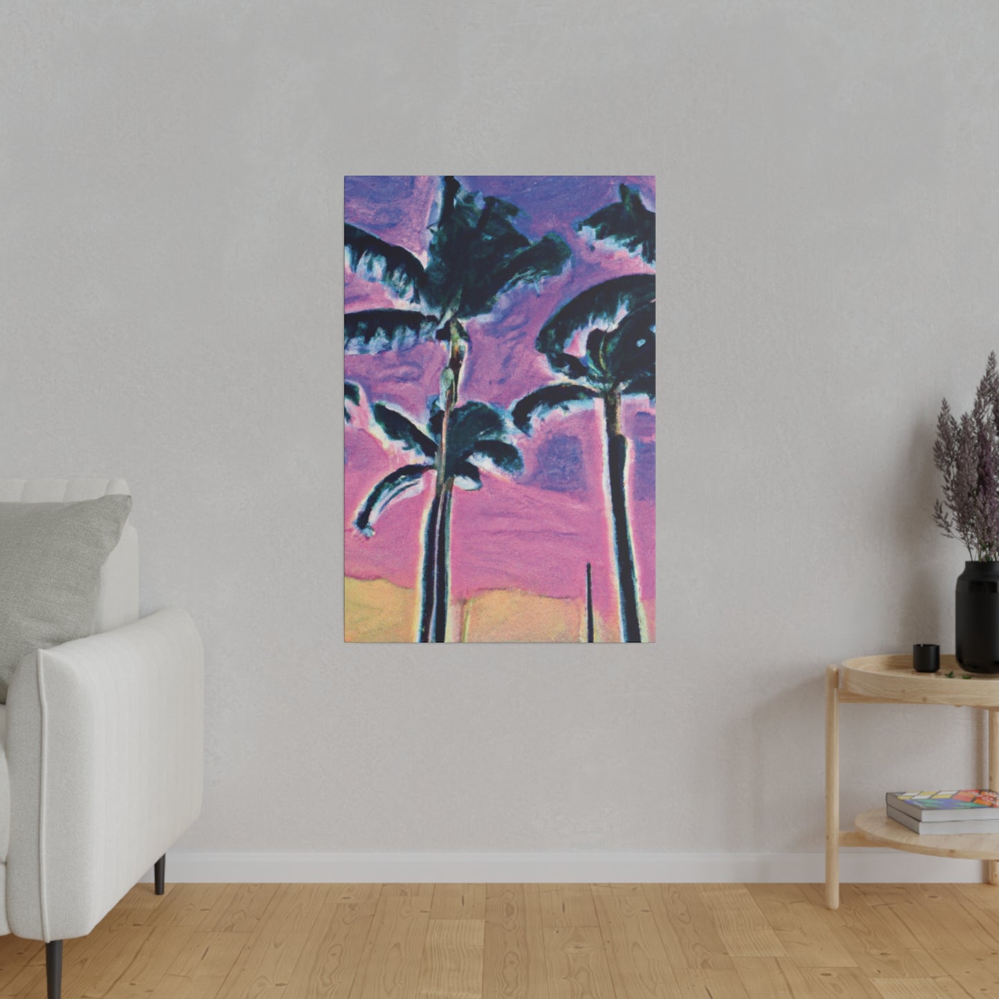 5697K - Miami Beach Sunset Painting Print | Miami | Beach | Sunset | Poster | Home Decor | Wall Art | Canvas