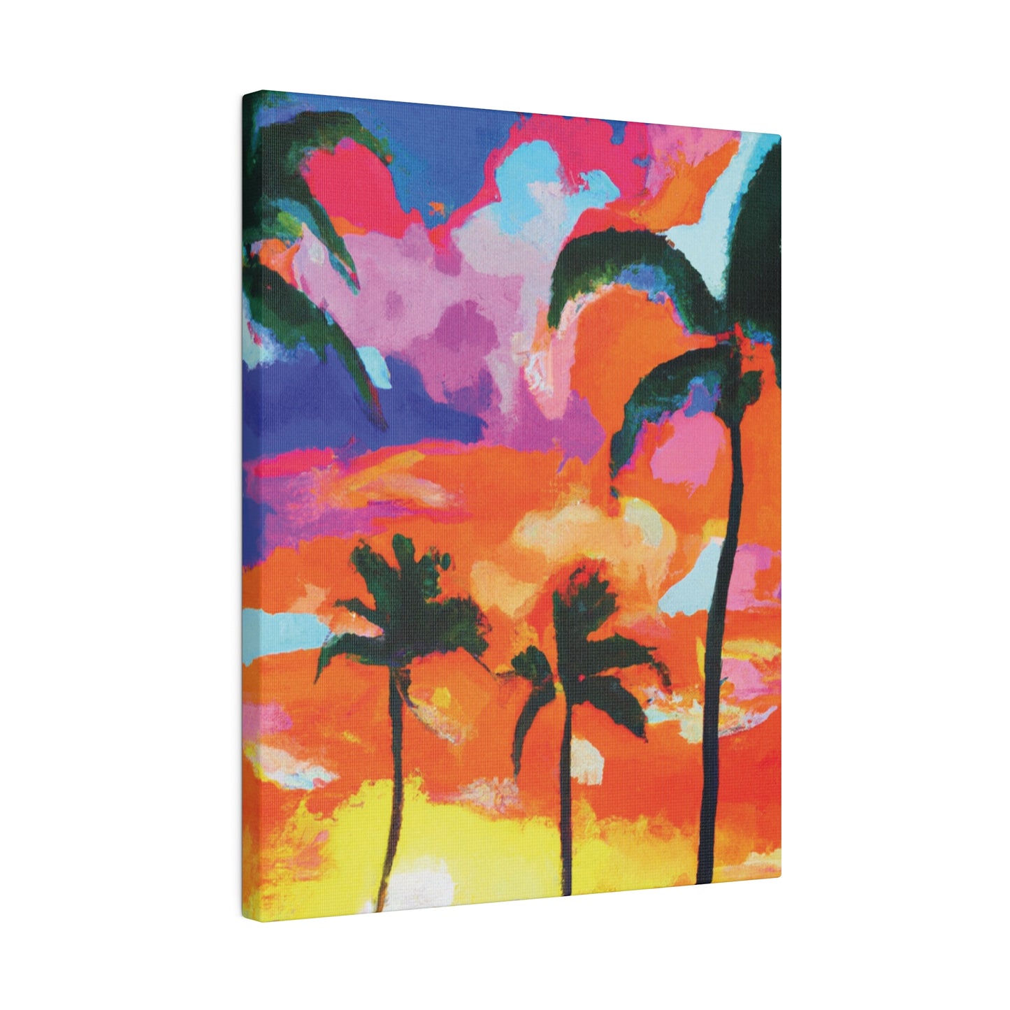 8579F - Miami Beach Sunset Painting Print | Miami | Beach | Sunset | Poster | Home Decor | Wall Art | Canvas