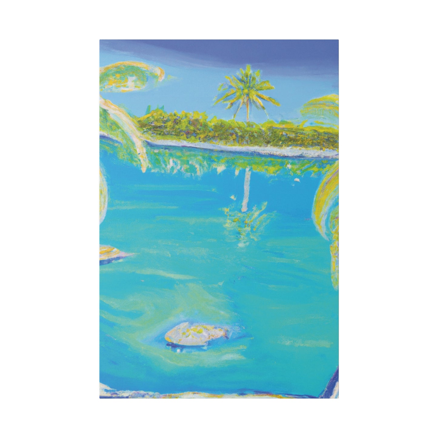 9546V - Bahamas Ocean Painting Print | Bahamas | Ocean | Beach | Poster | Home Decor | Wall Art | Canvas