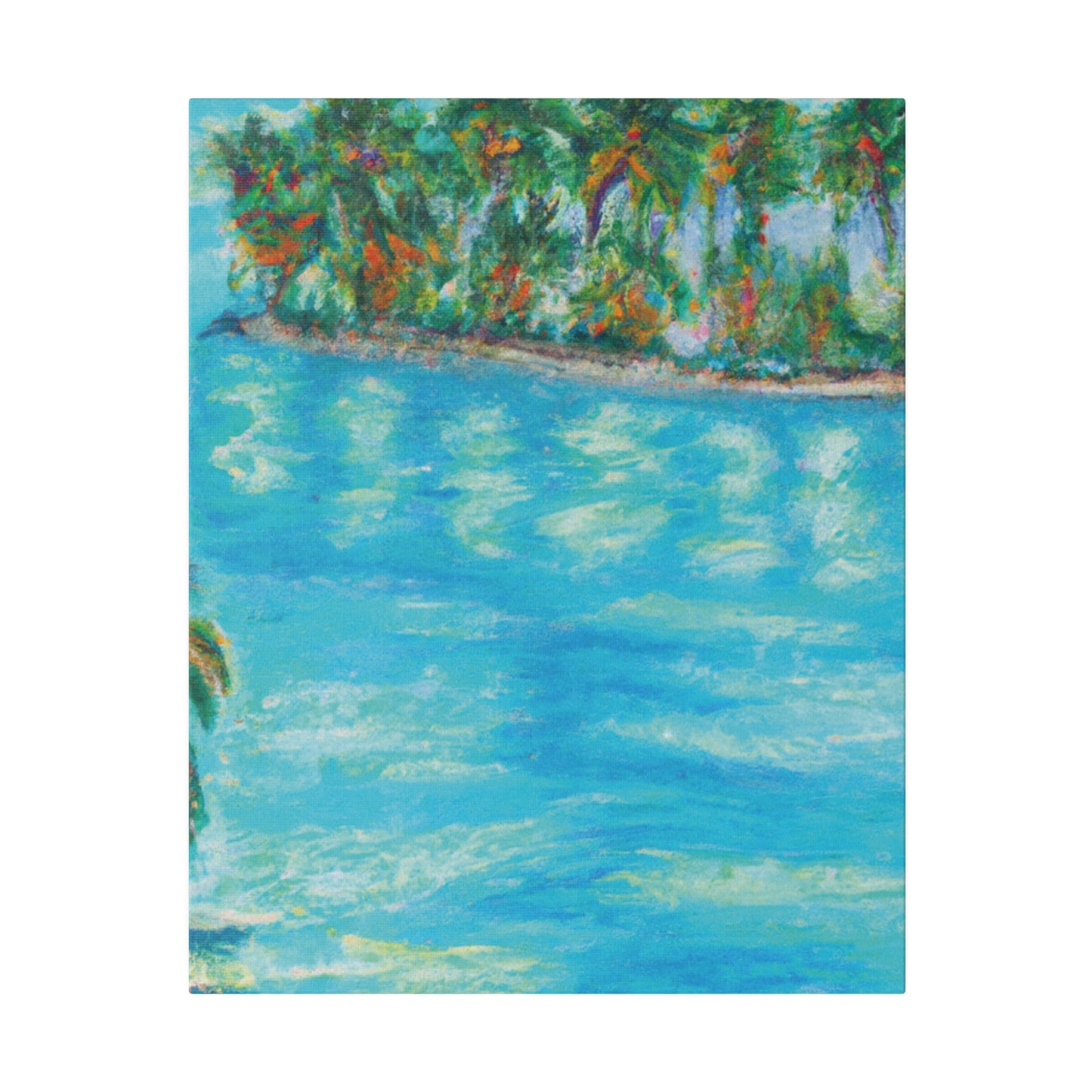 8625Q - Bahamas Ocean Painting Print | Bahamas | Ocean | Beach | Poster | Home Decor | Wall Art | Canvas