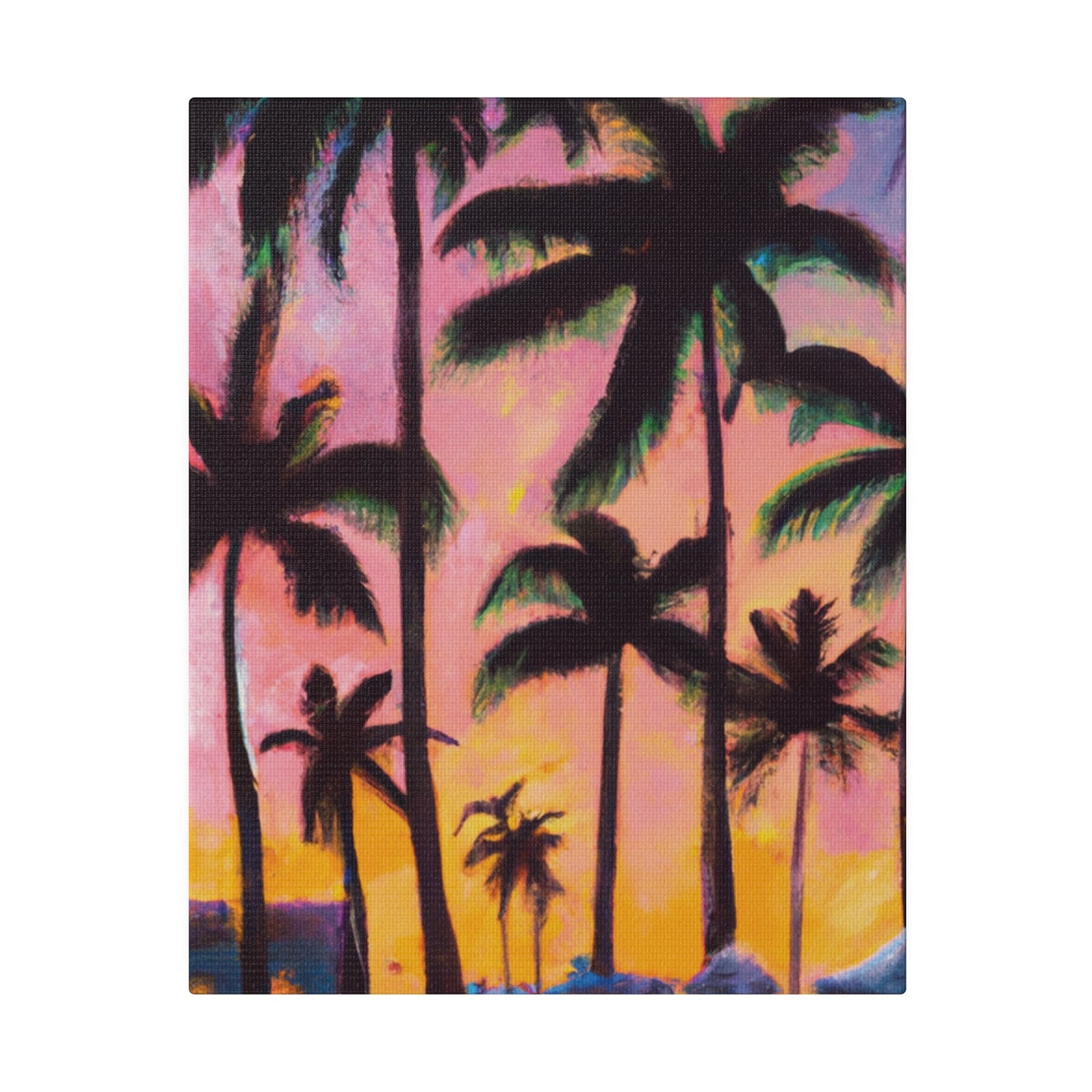 7524X - Miami Beach Sunset Painting Print | Miami | Beach | Sunset | Poster | Home Decor | Wall Art | Canvas