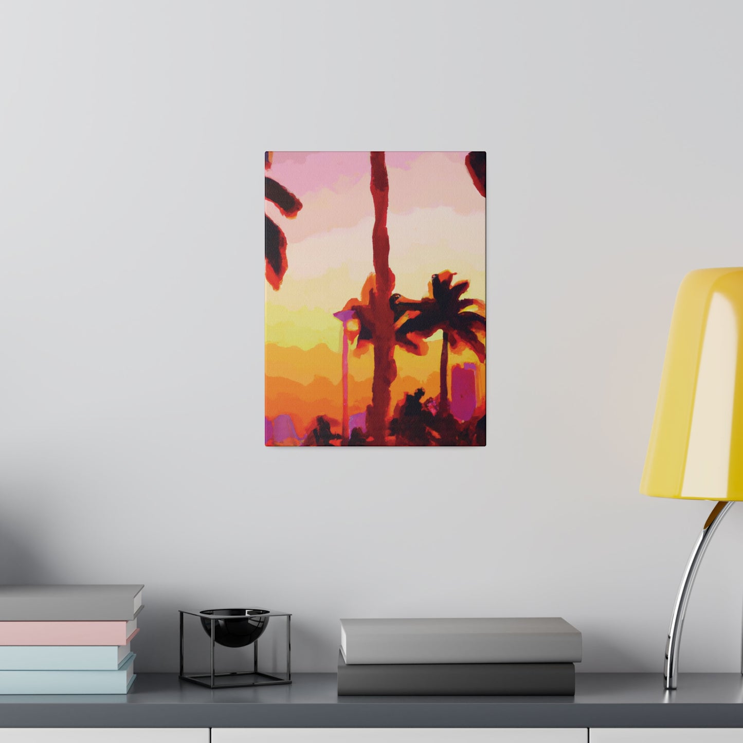 7016Q - Miami Beach Sunset Painting Print | Miami | Beach | Sunset | Poster | Home Decor | Wall Art | Canvas