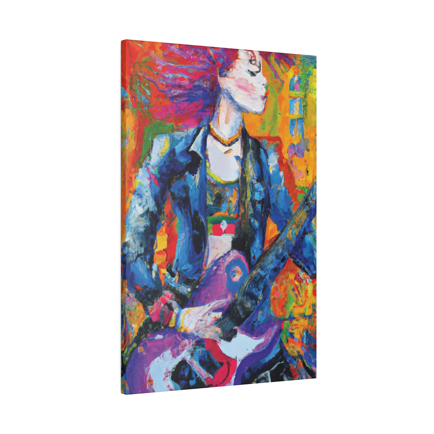 8135R - Rockstar Oil Painting Style Print | Poster | Home Decor | Wall Art | Music Art | Canvas