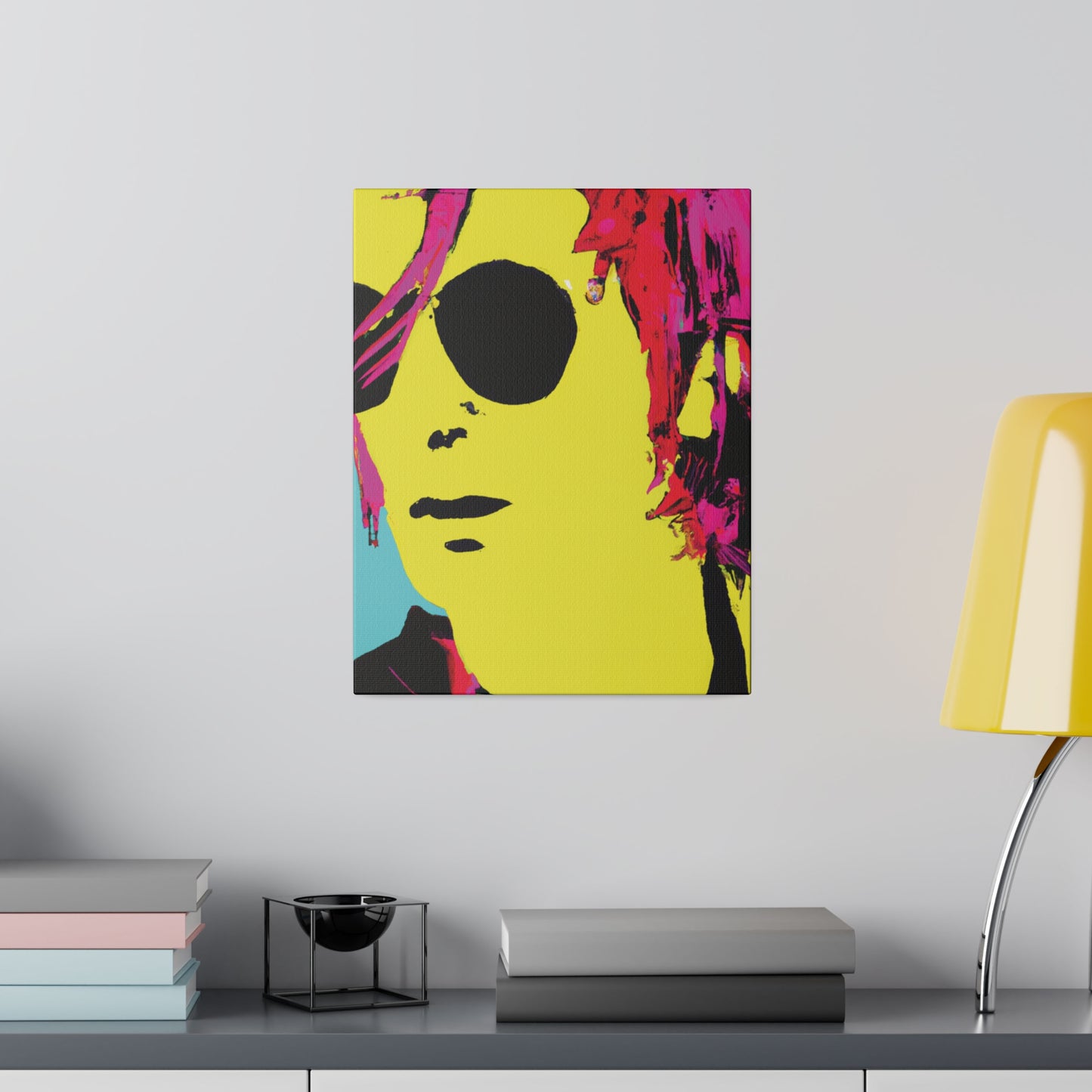 4543A - Rockstar Painting Print | Face | Abstract | Poster | Home Decor | Wall Art | Music Art | Canvas